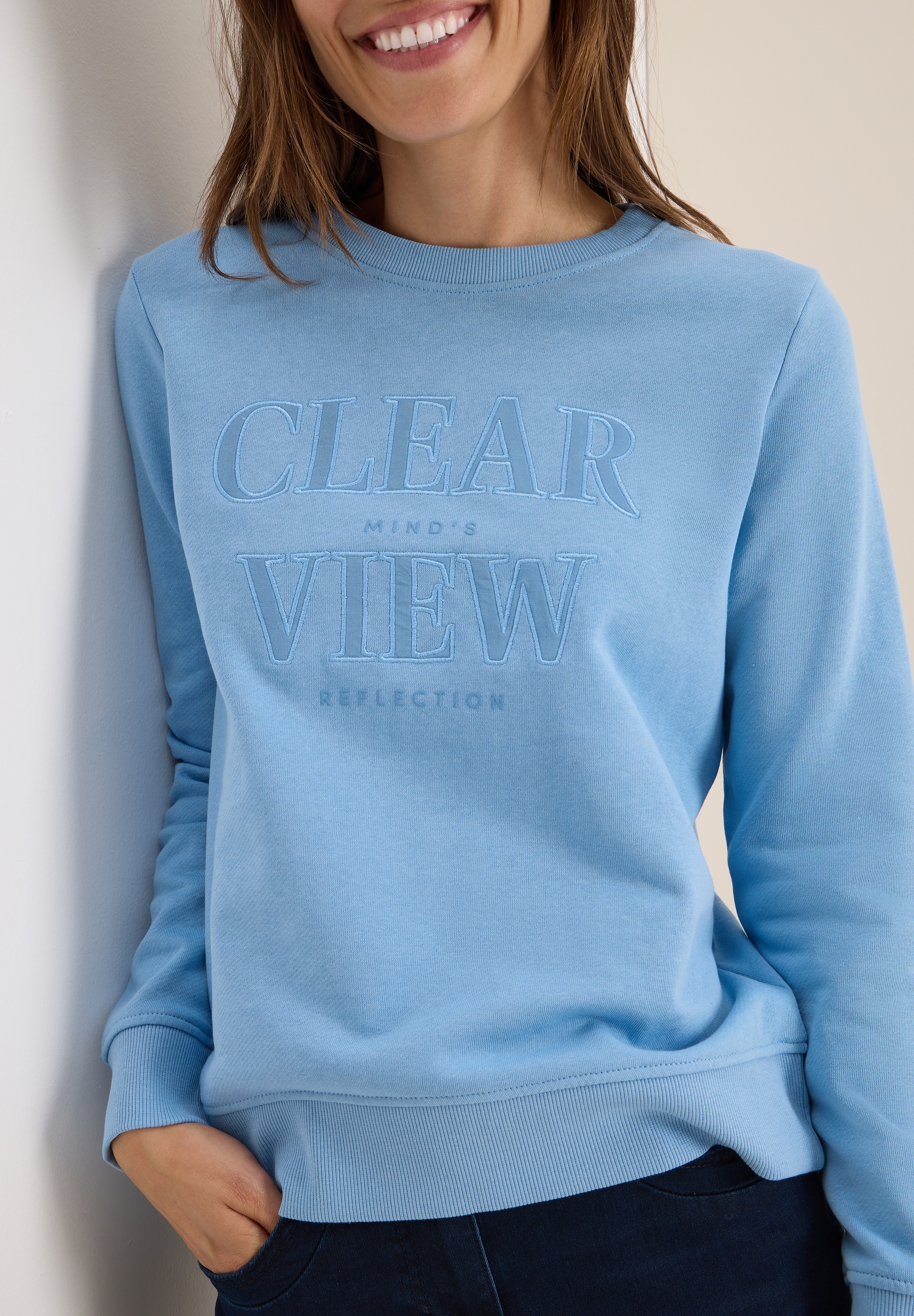 Cecil Sweatshirt, mit Wording Artwork