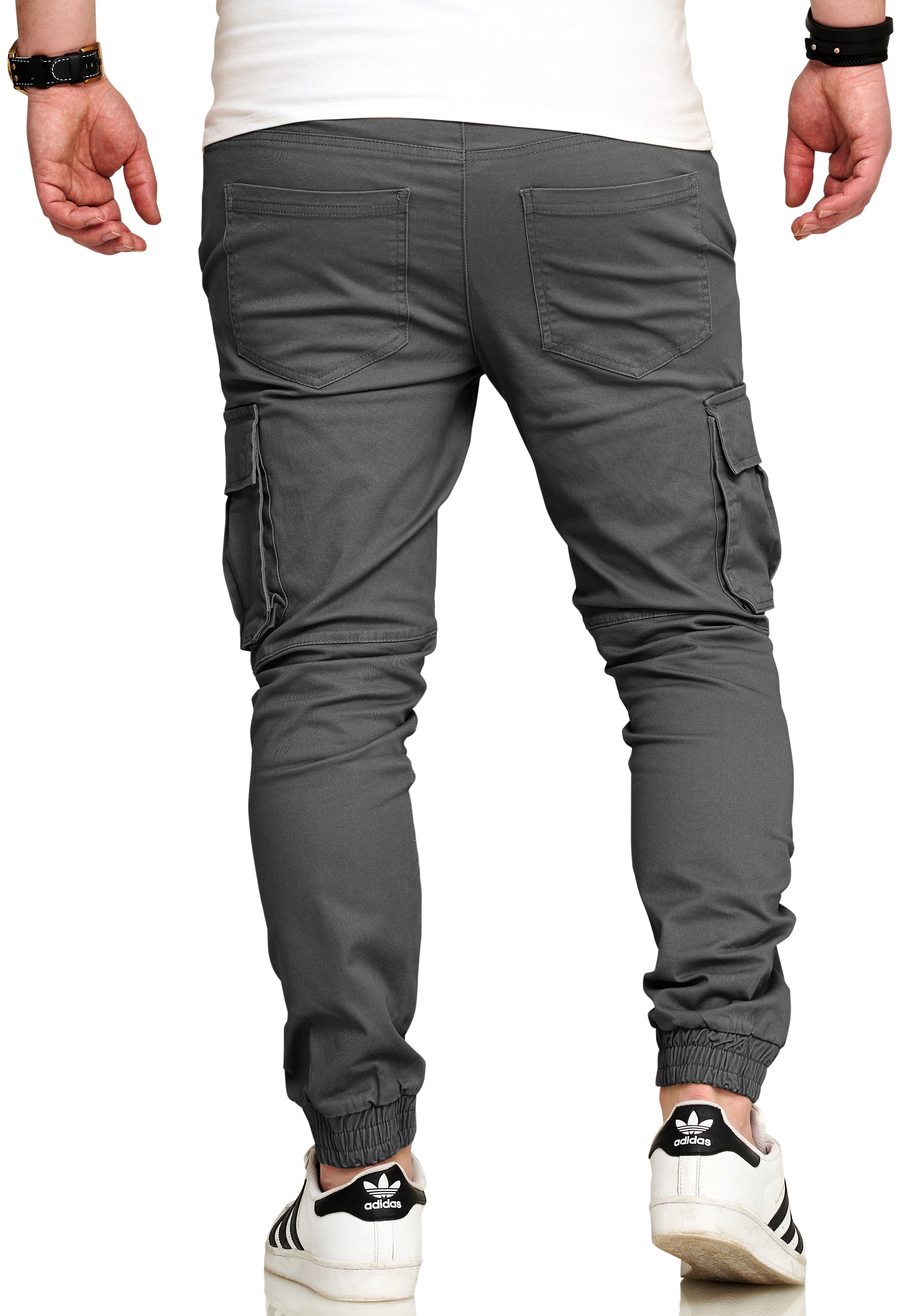 SOULSTAR Cargohose »Freizeithose Jogger-Hose mit elastischem Bund Stoffhose für Herren«  Herren Chino Jogger Jeans Hose Stoffhose Freizeithose
