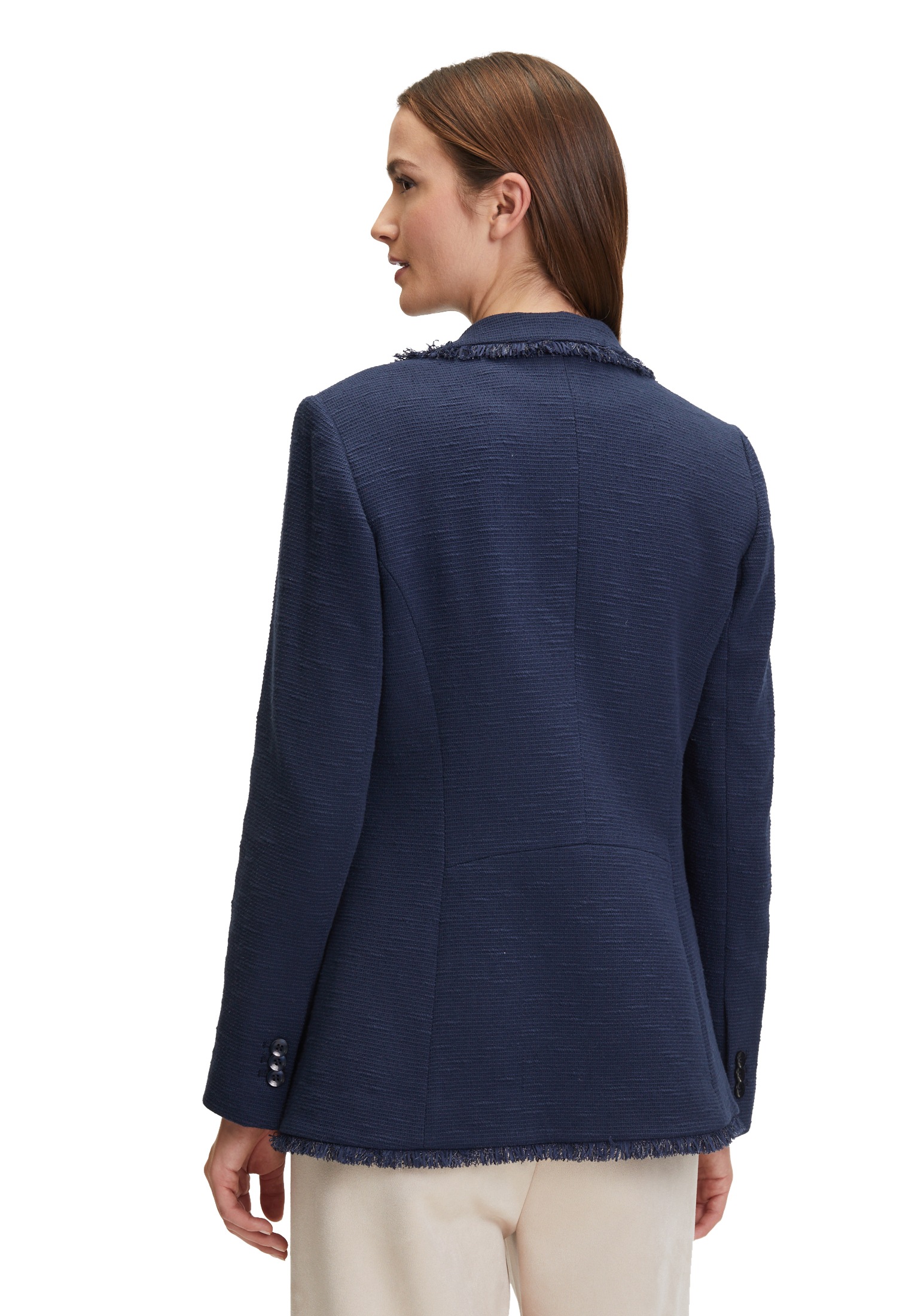 Betty&Co Jackenblazer »Businessblazer mit Fransen«