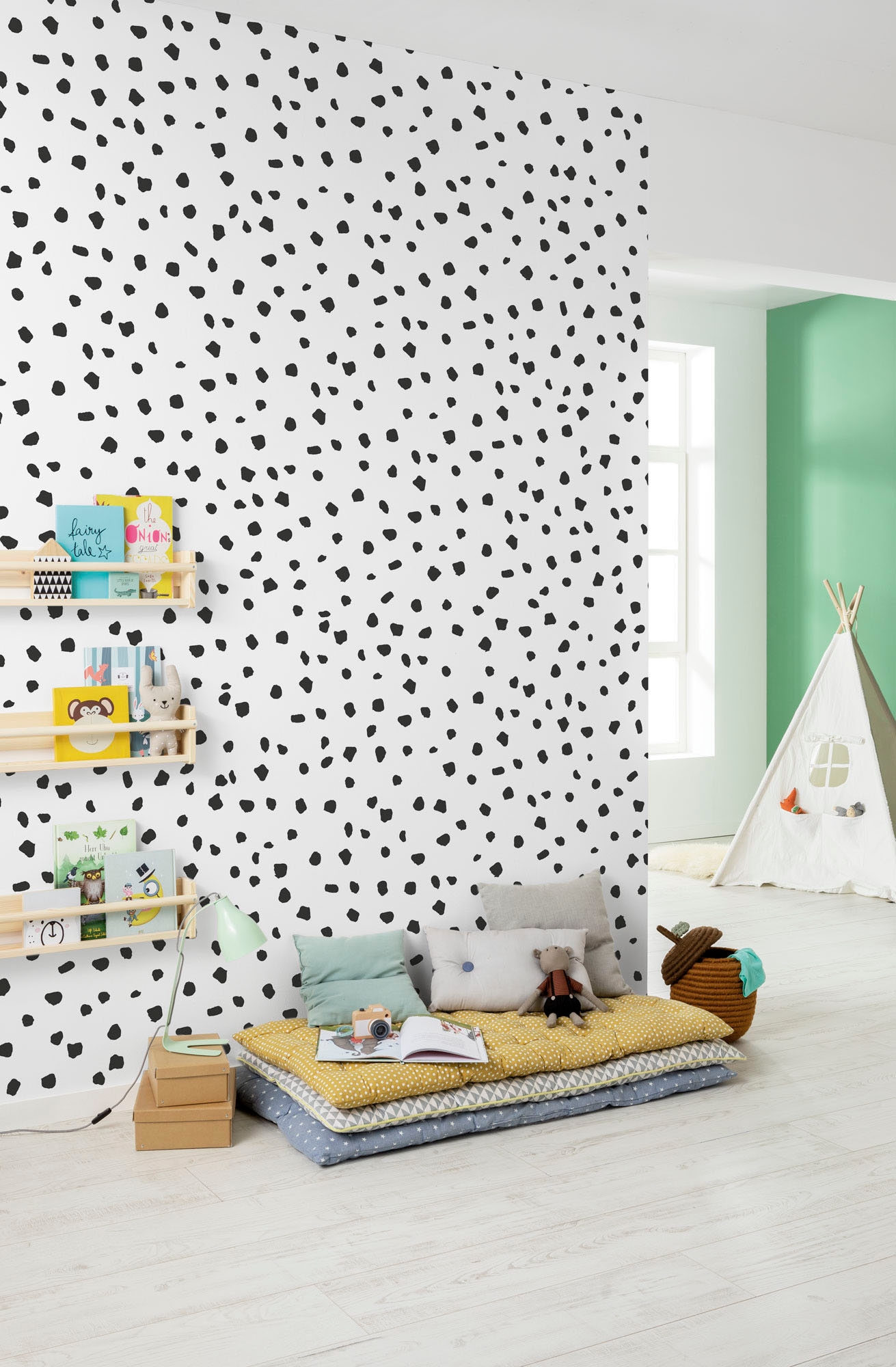 Komar Vliestapete »Digitaldruck Vlies - Dipple Dapple - Größe 200 x 250 cm«, bedruckt, Wohnzimmer, Schlafzimmer