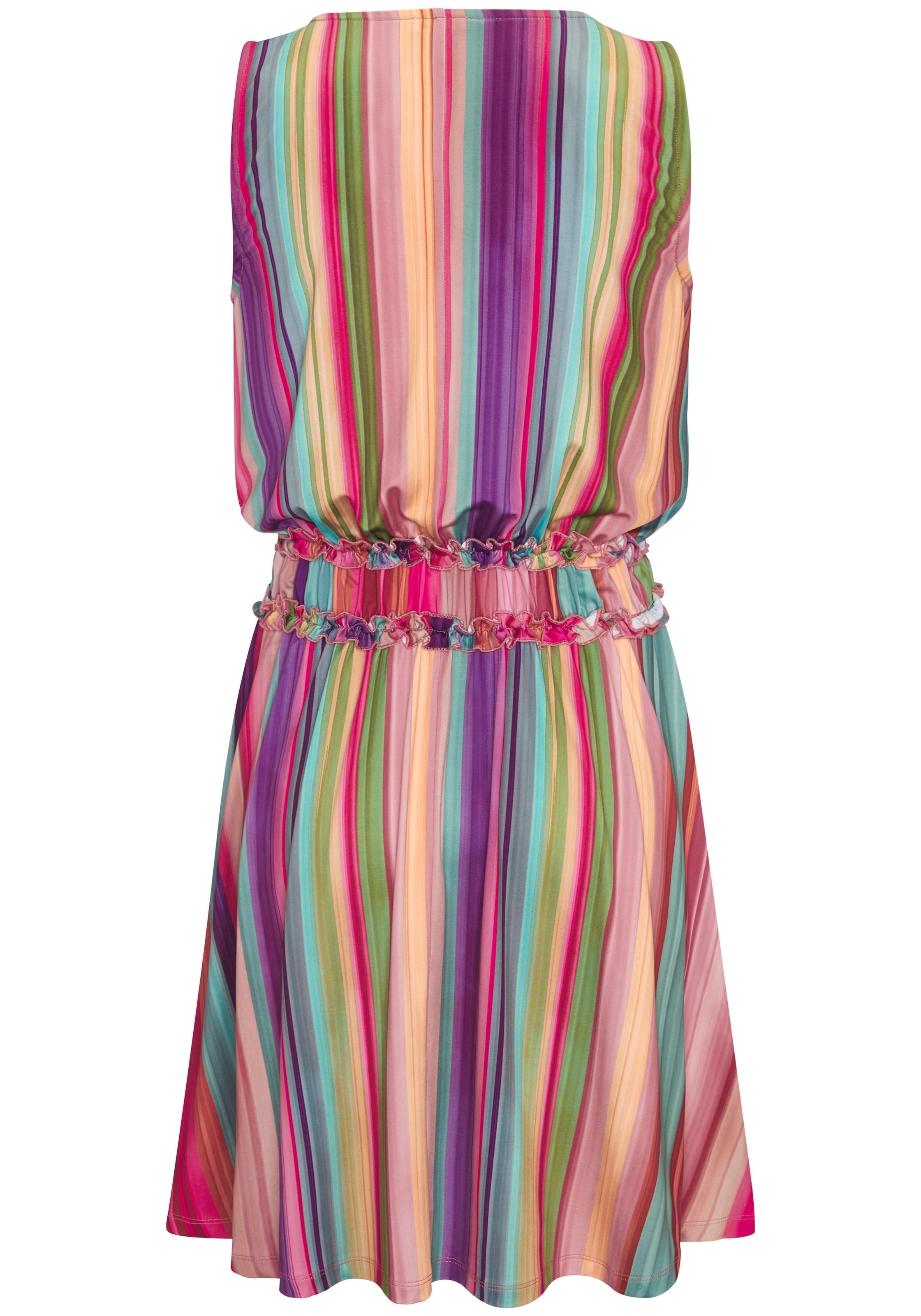 LASCANA Sommerkleid mit buntem Streifen, modisch