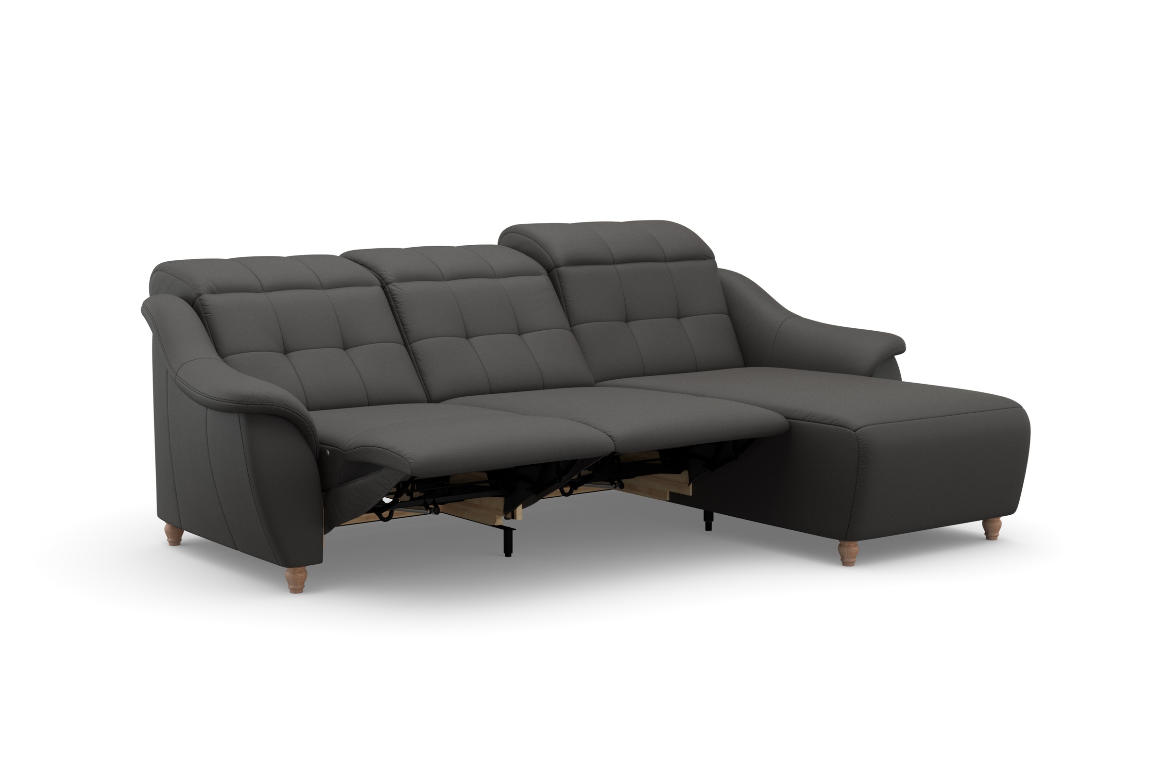 Home affaire Ecksofa »Boston L-Form«, (2 St.), Kopfteilverstellung an jeder Sitzfläche, wahlweise Relaxfunktion