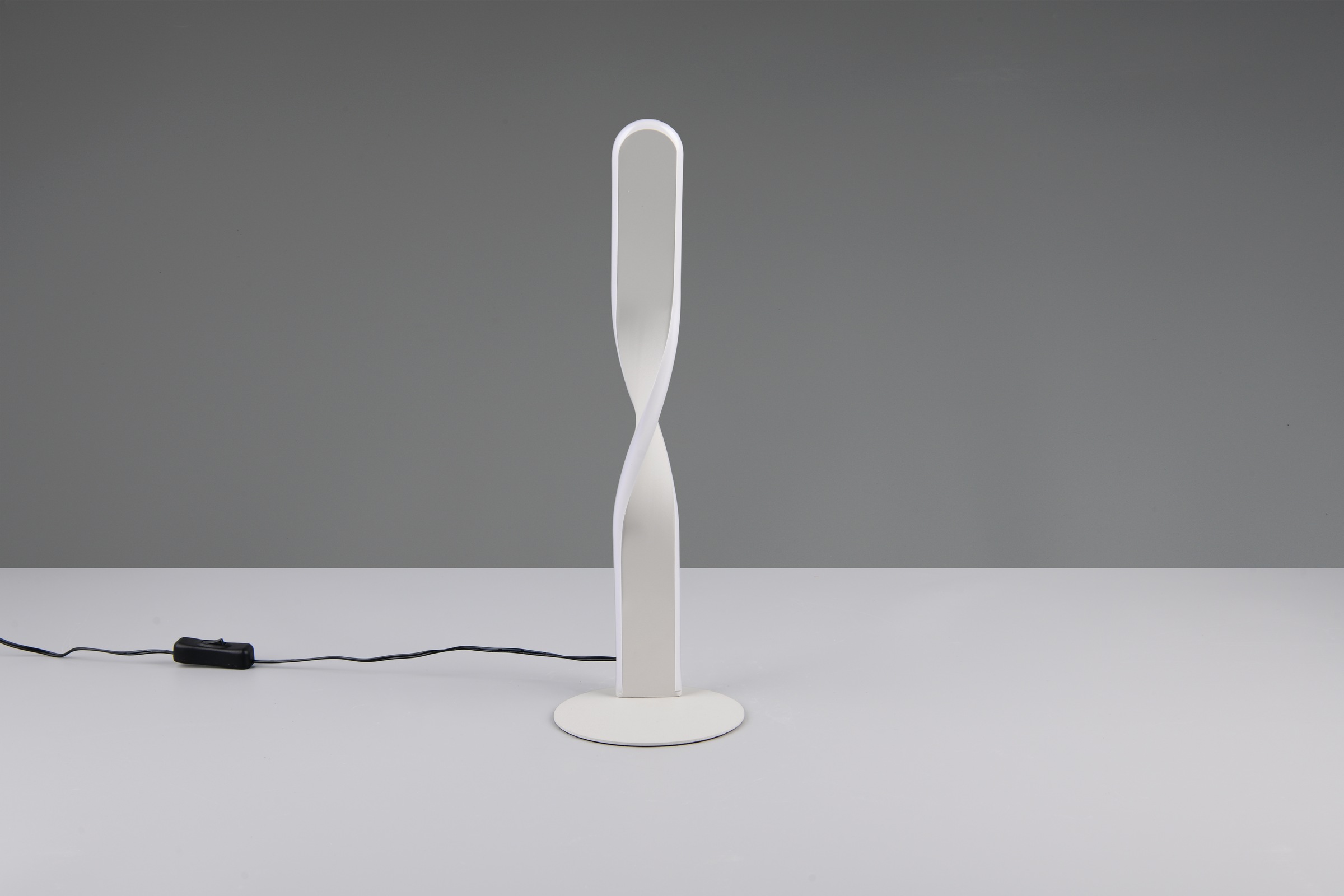 OTTO home LED Tischleuchte »ADELLA, LED Tischlampe 10W 1020 Lumen 3000K warmweiß, Höhe 41 cm« LED-Board 1 Stk. Warmweiß Metall in warm grey, Schnurschalter ON/OFF mit 150cm Kabel