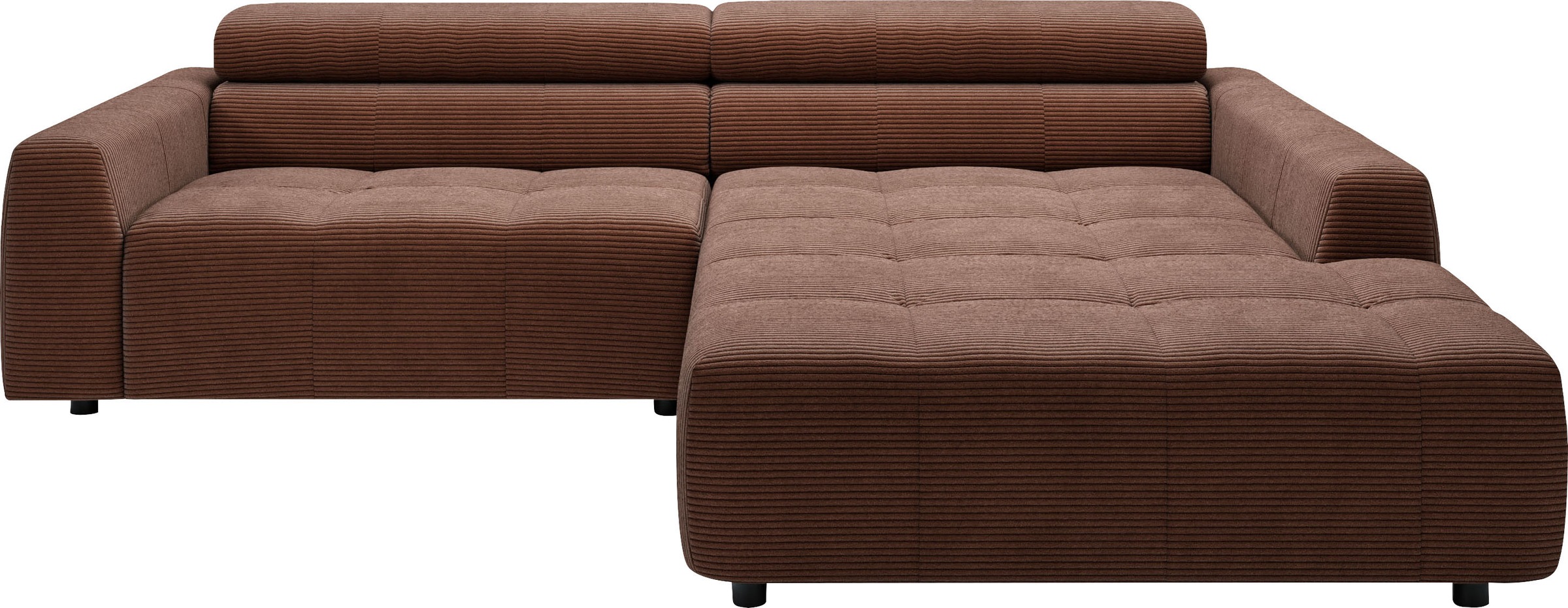 3C Candy Ecksofa »Denver auch mit Cord- und Easy care-Bezug, Kopfteilverstellung L-Form«, wahlweise. mit motorischer Sitztiefenverstellung