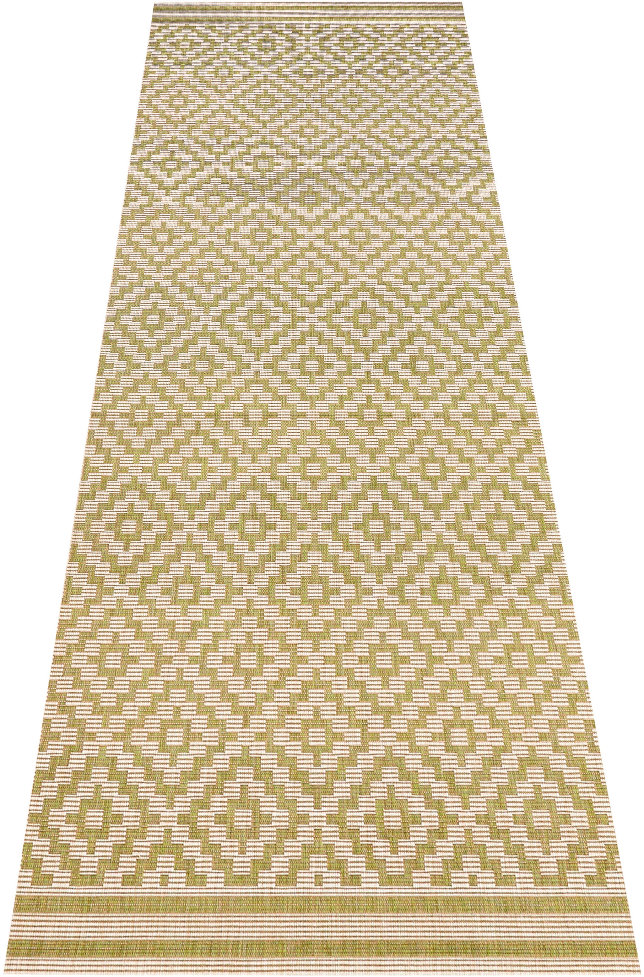 NORTHRUGS Läufer »Raute«, rechteckig, 8 mm Höhe, In-& Outdoor, Teppich, Wetterfest, Balkon, Garten, Wohnzimmer, Raute