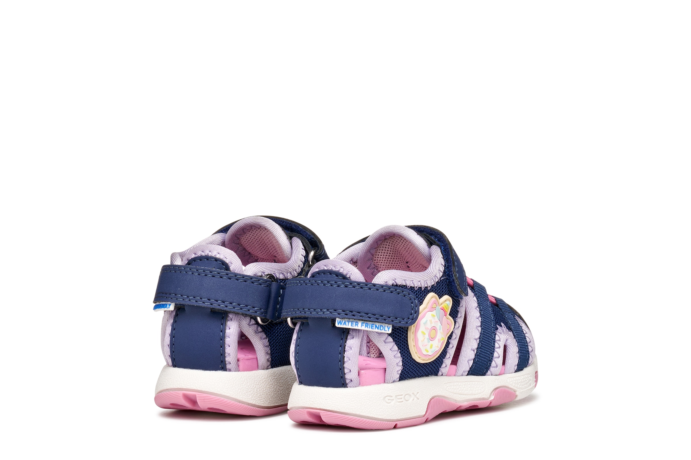 Geox Lauflernschuh »B SANDAL MULTY GIRL«  Babyschuh, Sommerschuh, Klettschuh, Größenschablone zum Download