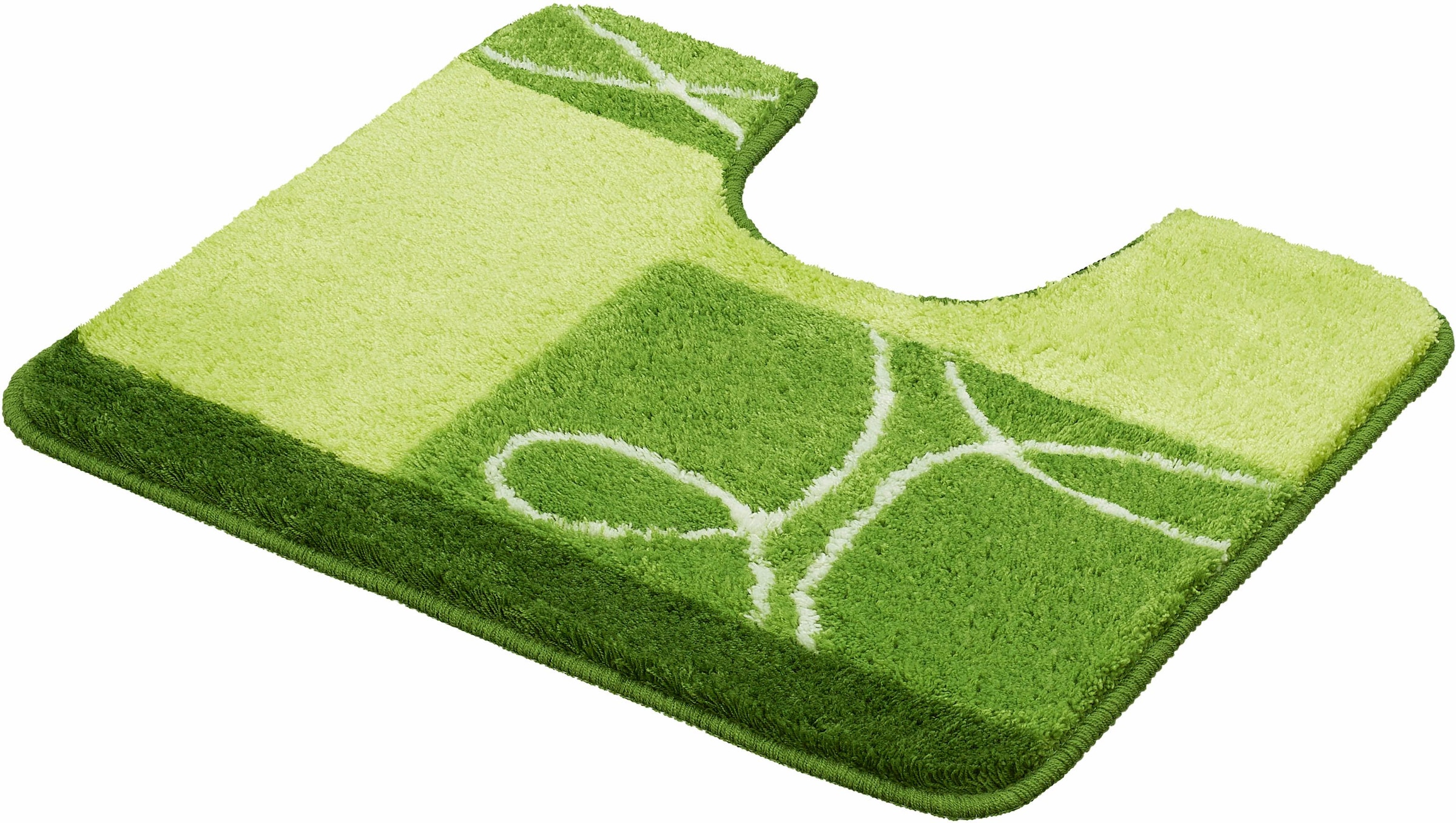 MEUSCH Badematte »Curly«, rutschhemmend beschichtet, fußbodenheizungsgeeignet, Badteppich, modernes Design, waschbar