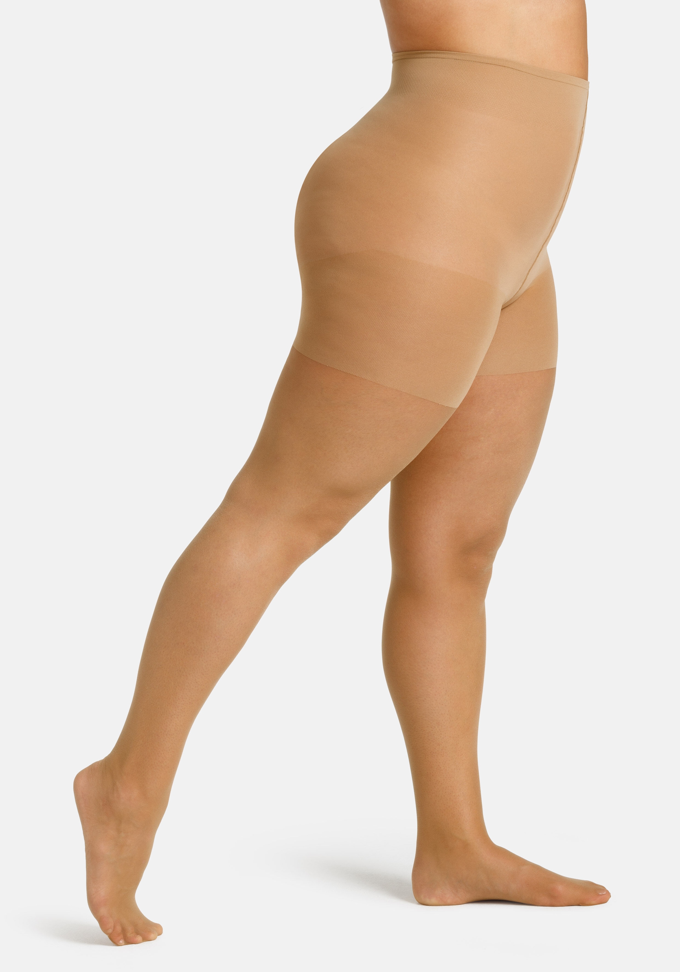 Camano Feinstrumpfhose »fine curvy«, (2er Pack), mit großen Größen