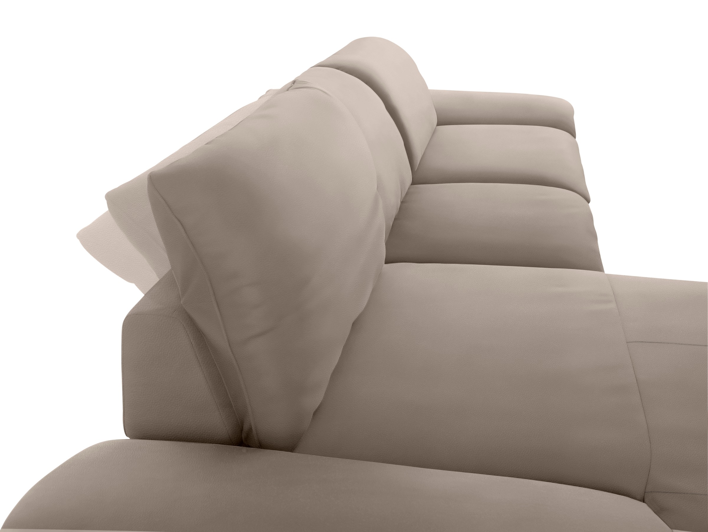 W.SCHILLIG Ecksofa »enjoy&MORE, Designsofa, bequem, zeitlos und elegant, L-Form«, mit Sitztiefenverstellung, Füße silber matt, Breite 340 cm