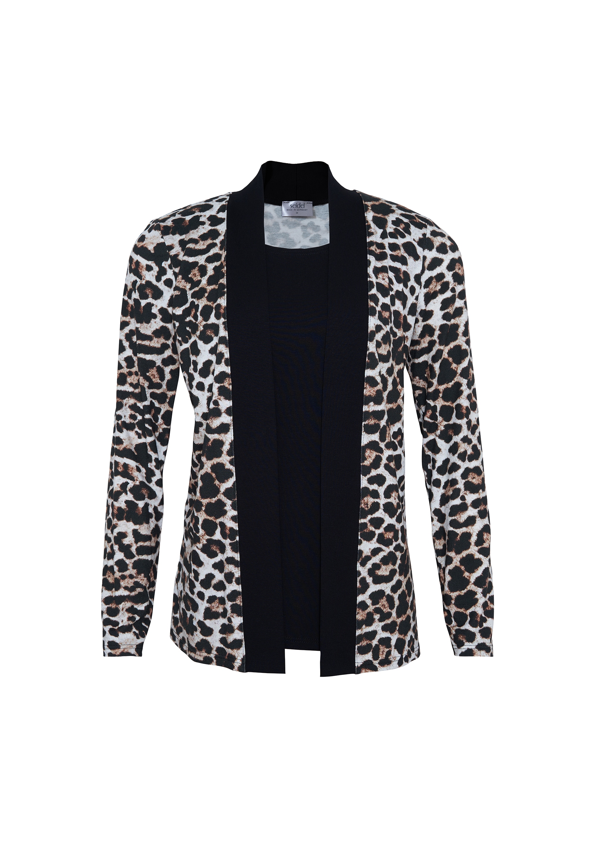 Seidel Moden Shirtjacke »Exklusiv bei OTTO« offen, ohne Verschluss und mit Animal-Leo-Print - MADE IN GERMANY