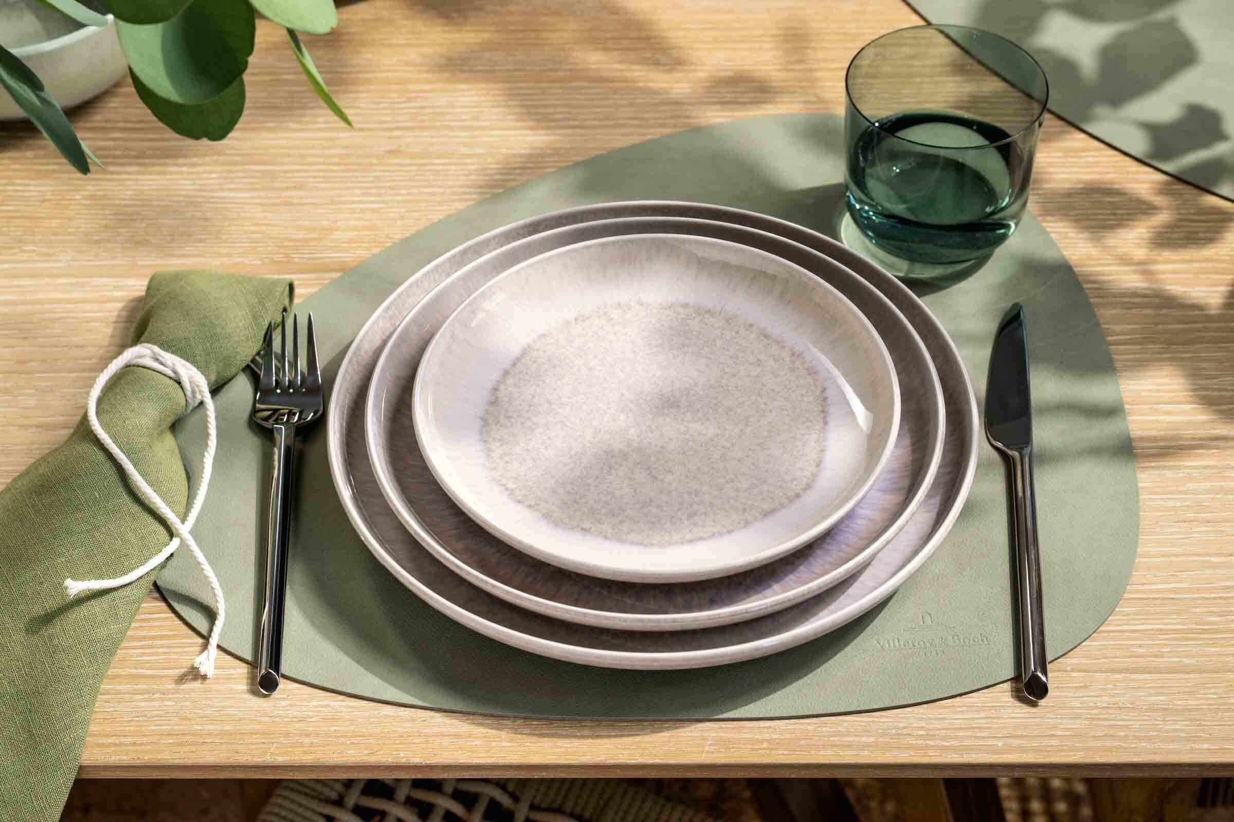 like. by Villeroy & Boch Frühstücksteller »Dessertteller Perlemor Sand ø 20,1 cm beige« Spülmaschinenfest, Mikrowellensicher