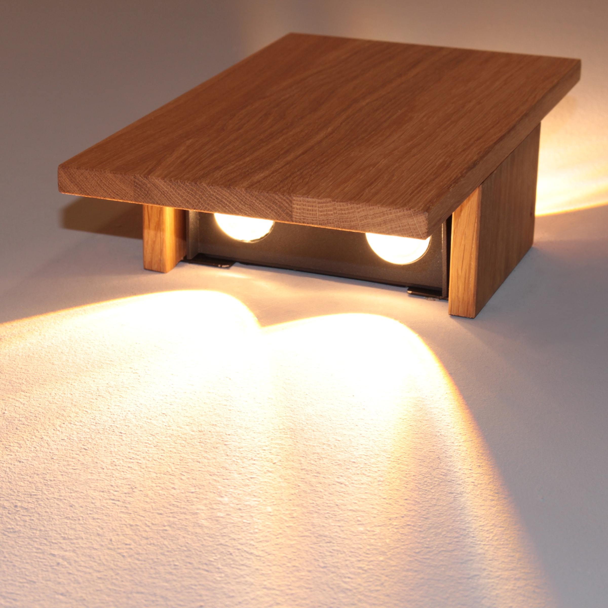 FISCHER & HONSEL LED Wandleuchte »SHINE-WOOD«, 4 flammig, Leuchtmittel LED-Modul | LED wechselbar, Made in Germany, hochwertige Verarbeitung