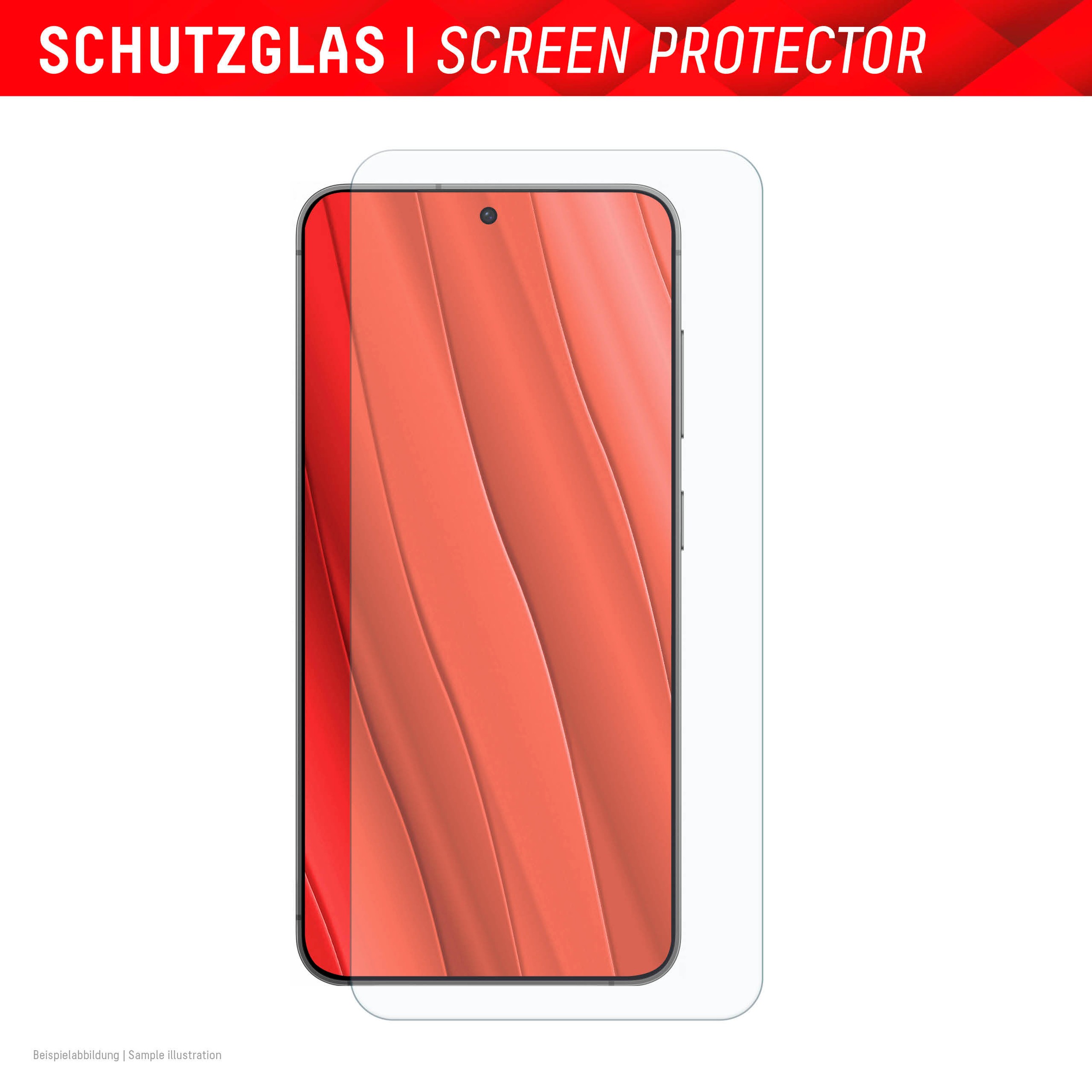 Displex Displayschutzglas »Smart Glass«, für Samsung Galaxy S24+-Samsung Galaxy S25+, Displayschutzfolie Displayschutz kratzer-resistent 9H unzerbrechlich
