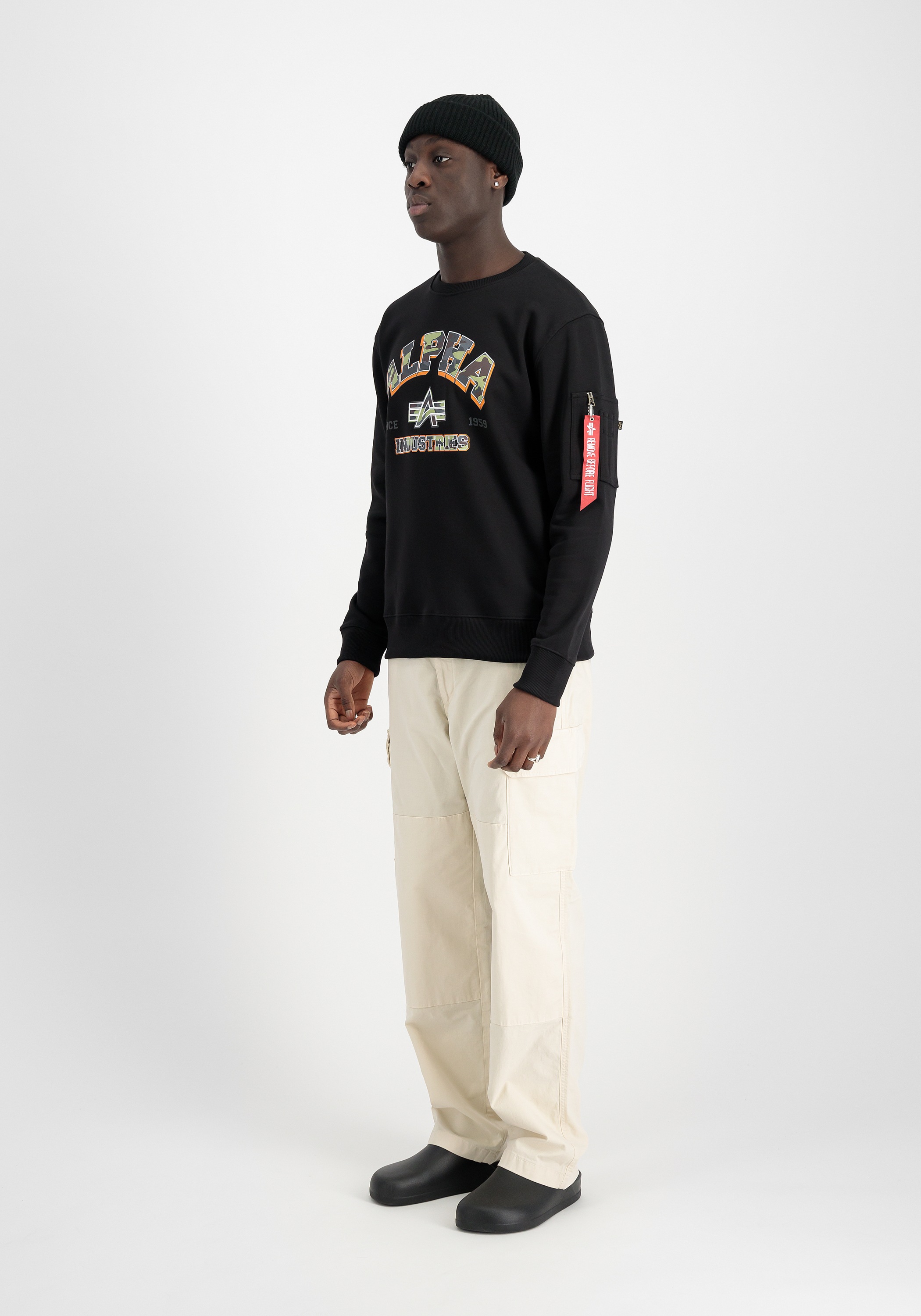 Alpha Industries Sweater »Alpha Industries Men - Sweatshirts College Camo Sweater«
