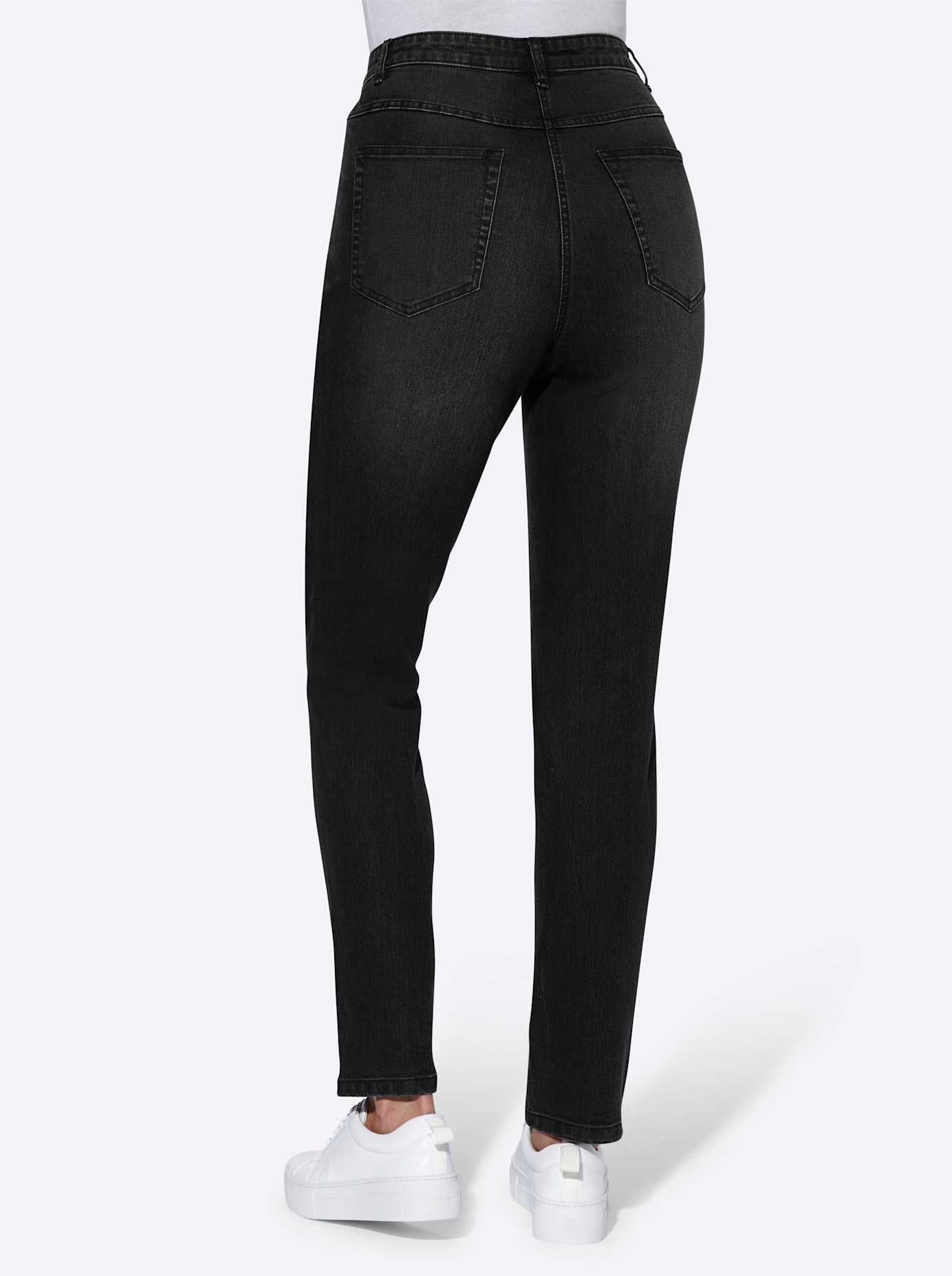 Classic Basics High-waist-Jeans, (1 tlg.)