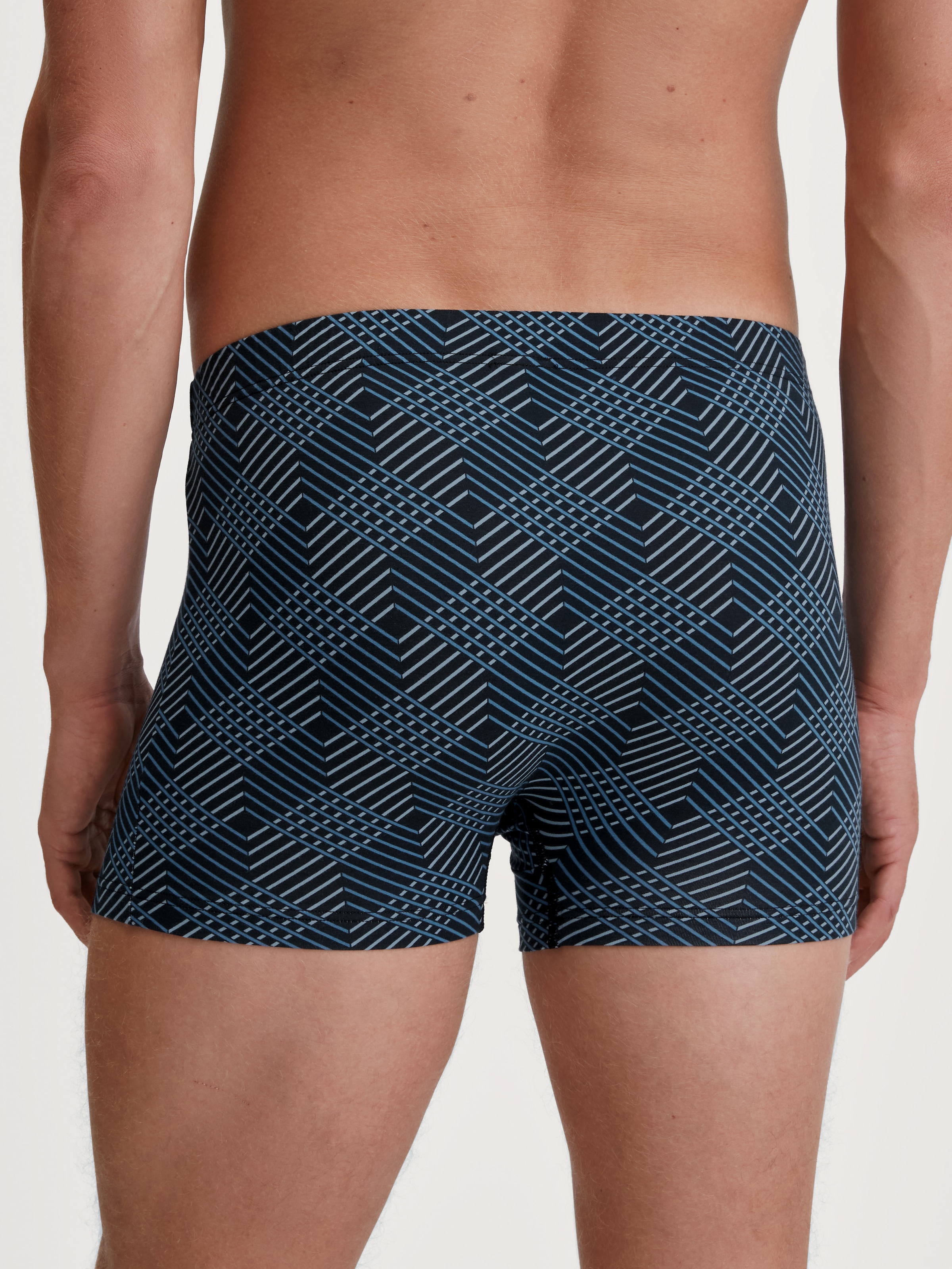CALIDA Boxershorts »Grafic Cotton«, gestreift, ohne Eingriff, überzogenem Bund