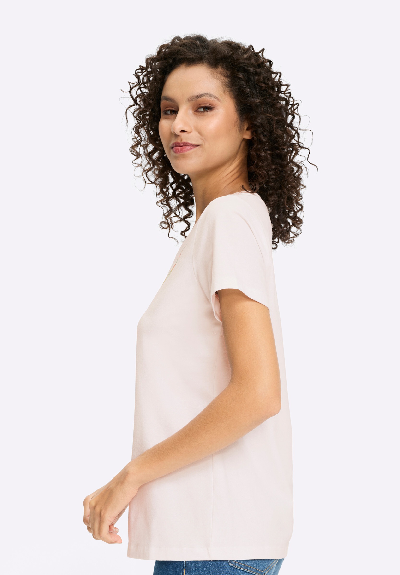 heine T-Shirt »T-Shirt Kurzarmshirt mit Ketten-Print«