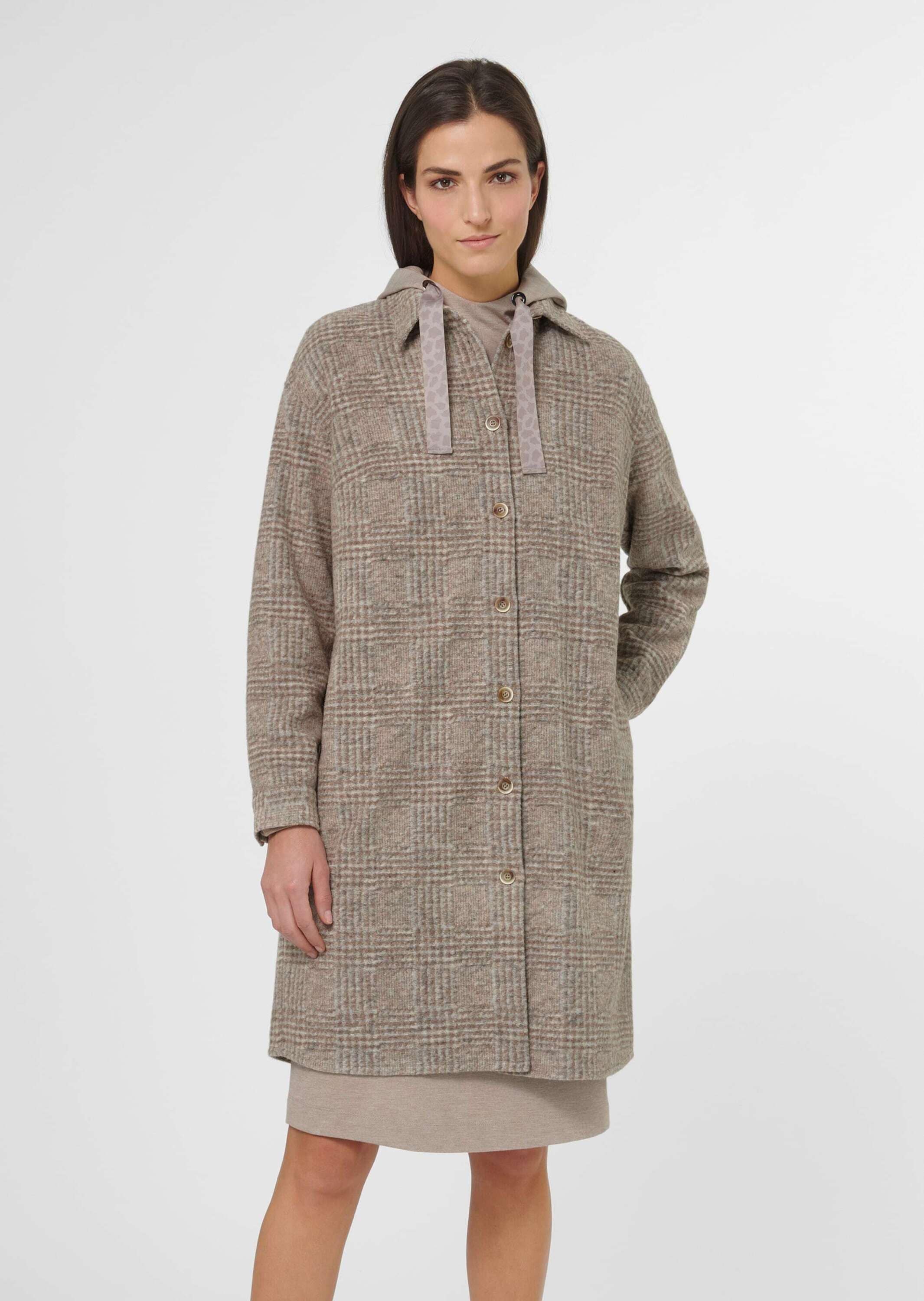 MADELEINE Outdoorjacke »Hemdjacke Lange Hemdjacke mit Glencheck-Karo«