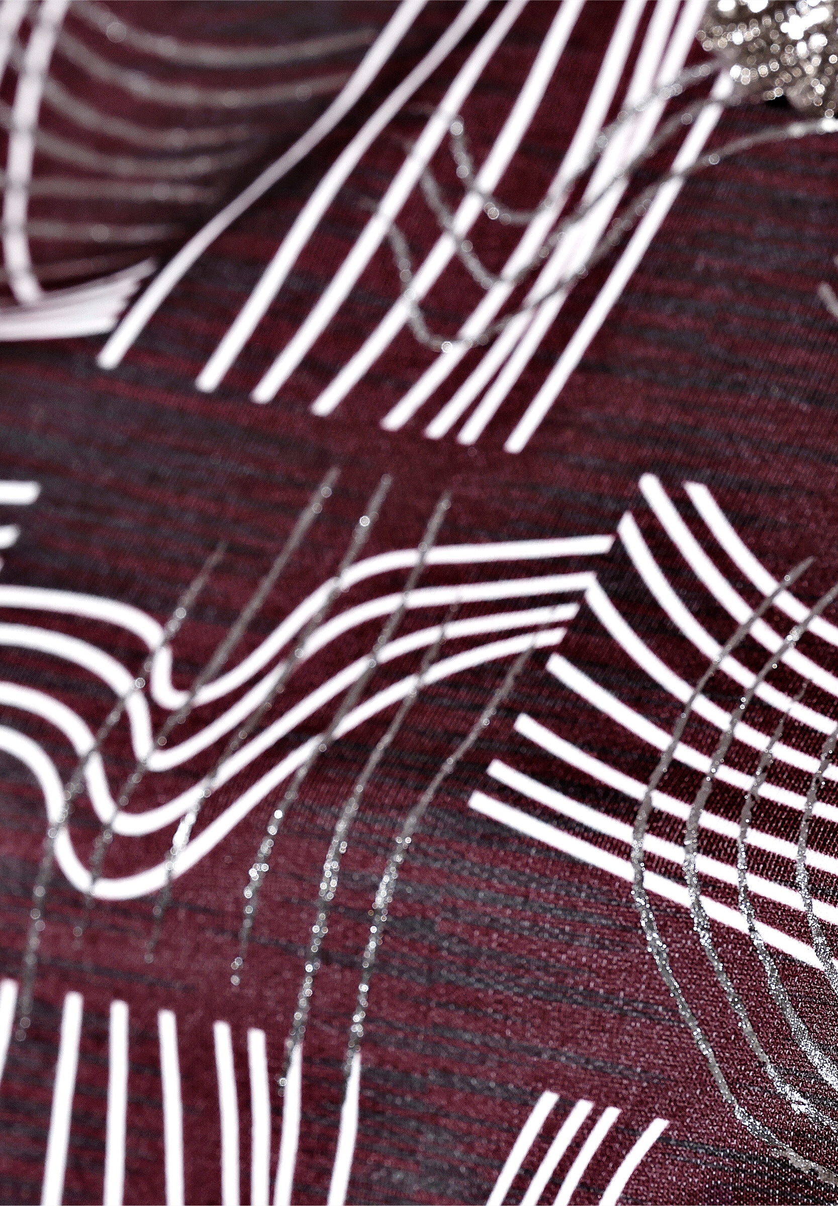 creation L T-Shirt »Druck-Shirt Shirt mit silberfarbigem Druck«