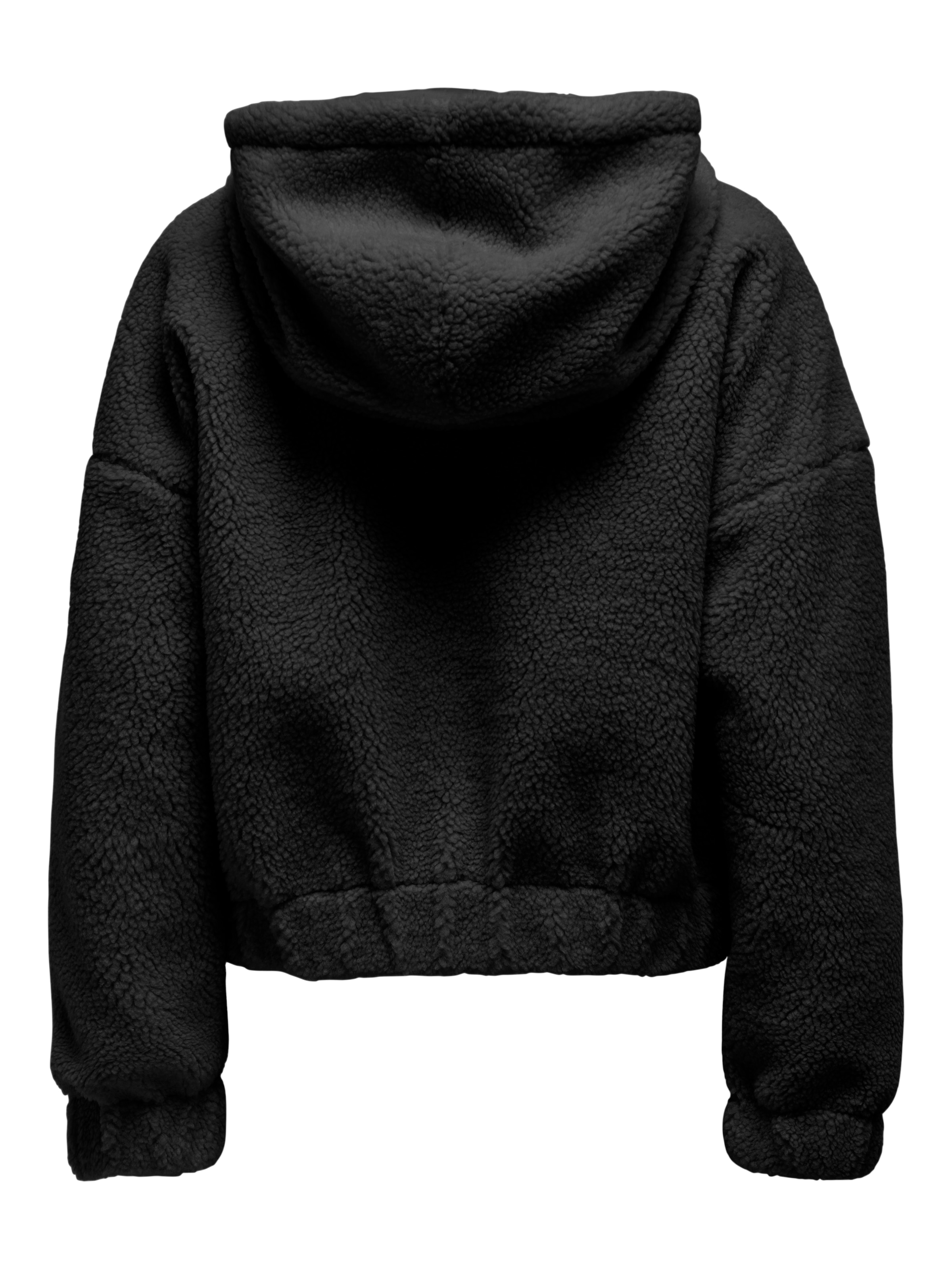 ONLY Fleecejacke »ONLTANJA TEDDY HOOD JACKET OTW NOOS«, mit Kapuze