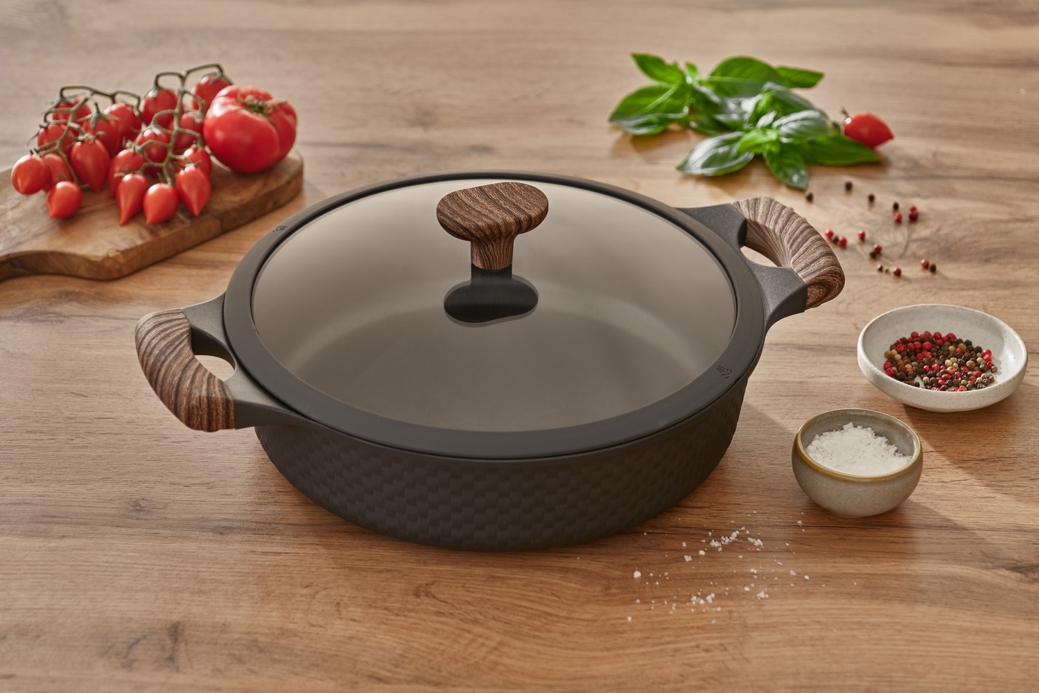 RESTO Kitchenware Bräter »Ran, Kochtopf antihaftbeschichtet und spülmaschinenfest« 2 Stk. tlg. Aluminiumguss