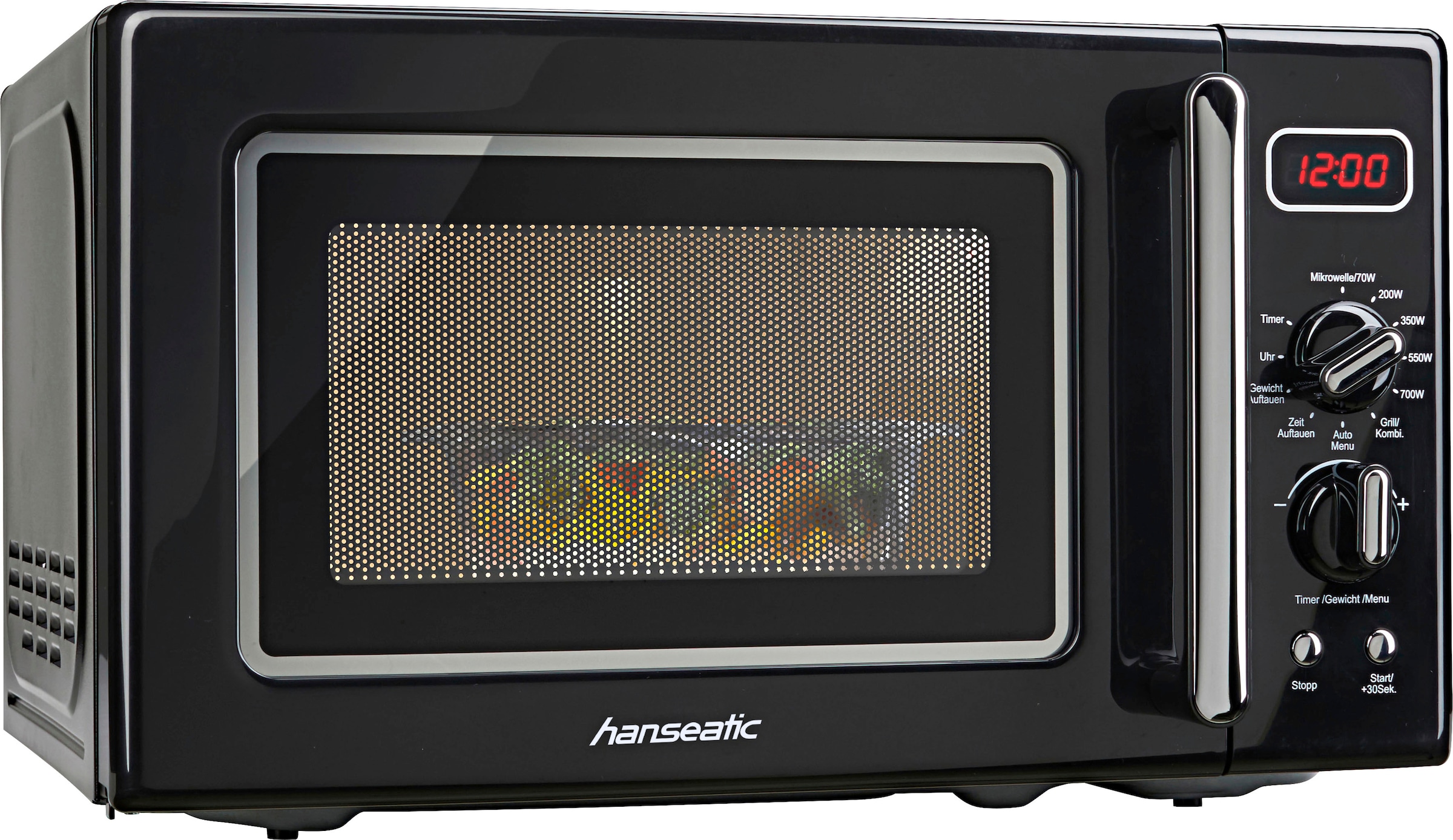 Hanseatic Mikrowelle »AG720CE6-PM mit Grill, 20 Liter Garraum, 700 Watt«, Grill-Mikrowelle