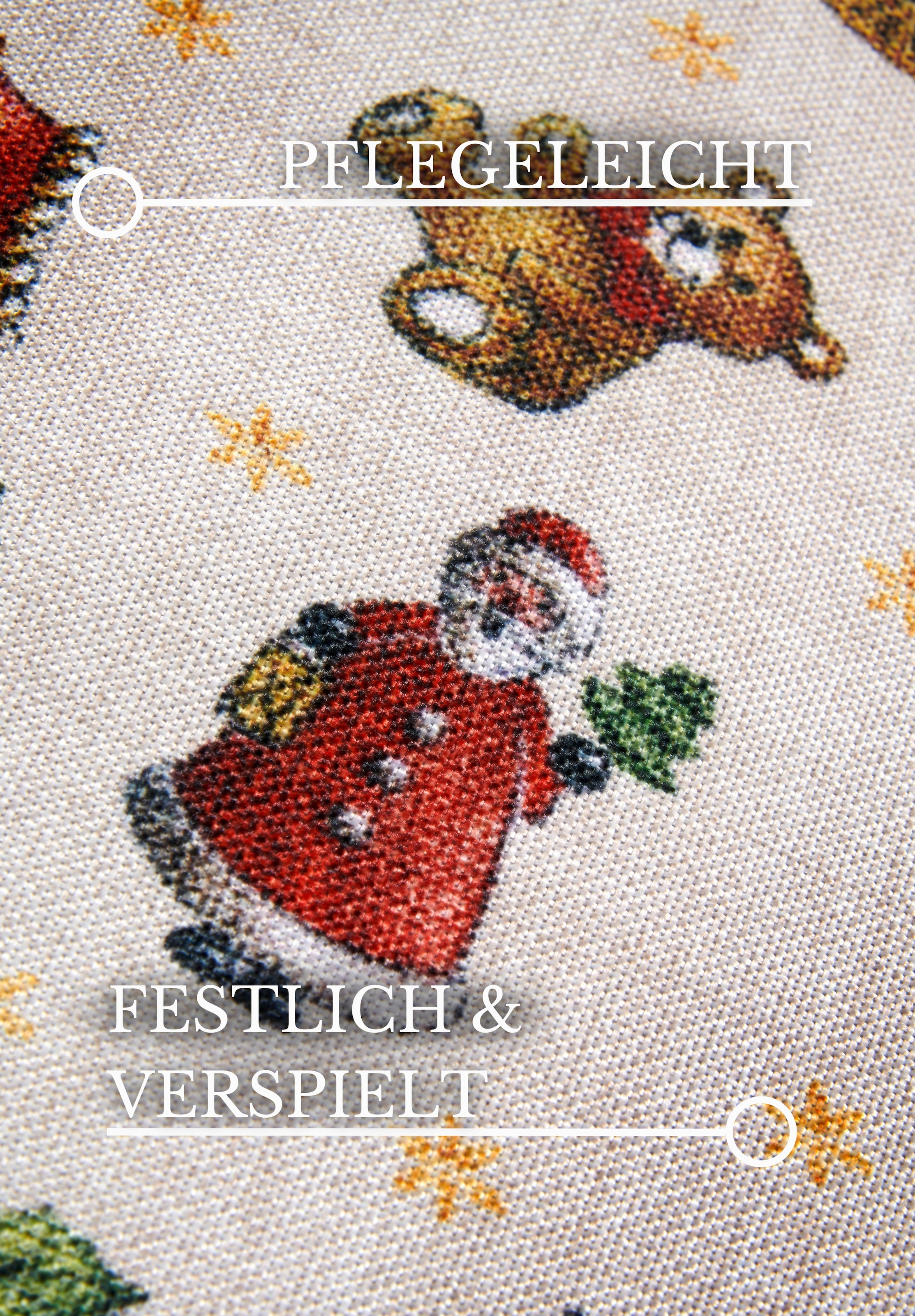 Villeroy & Boch Teppich »Nostalgic Toy's Delight, eckig, rund und Läufer«, rechteckig, 3 mm Höhe, Weihnachten, Wohnzimmer, Flur, Geschenk, Toys Delight, Dekoration