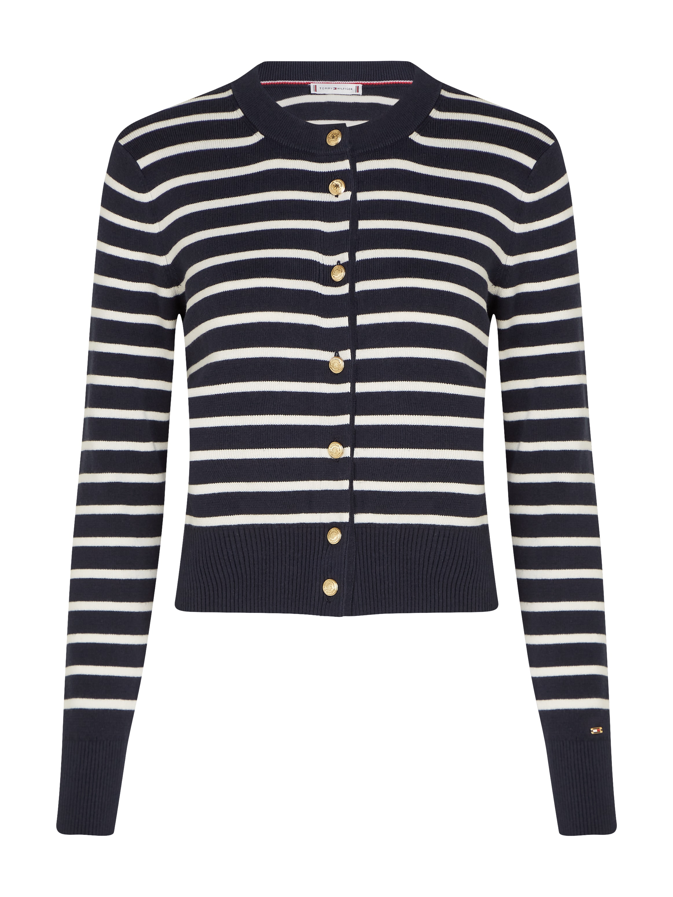 Tommy Hilfiger Strickjacke, mit Logoprägung