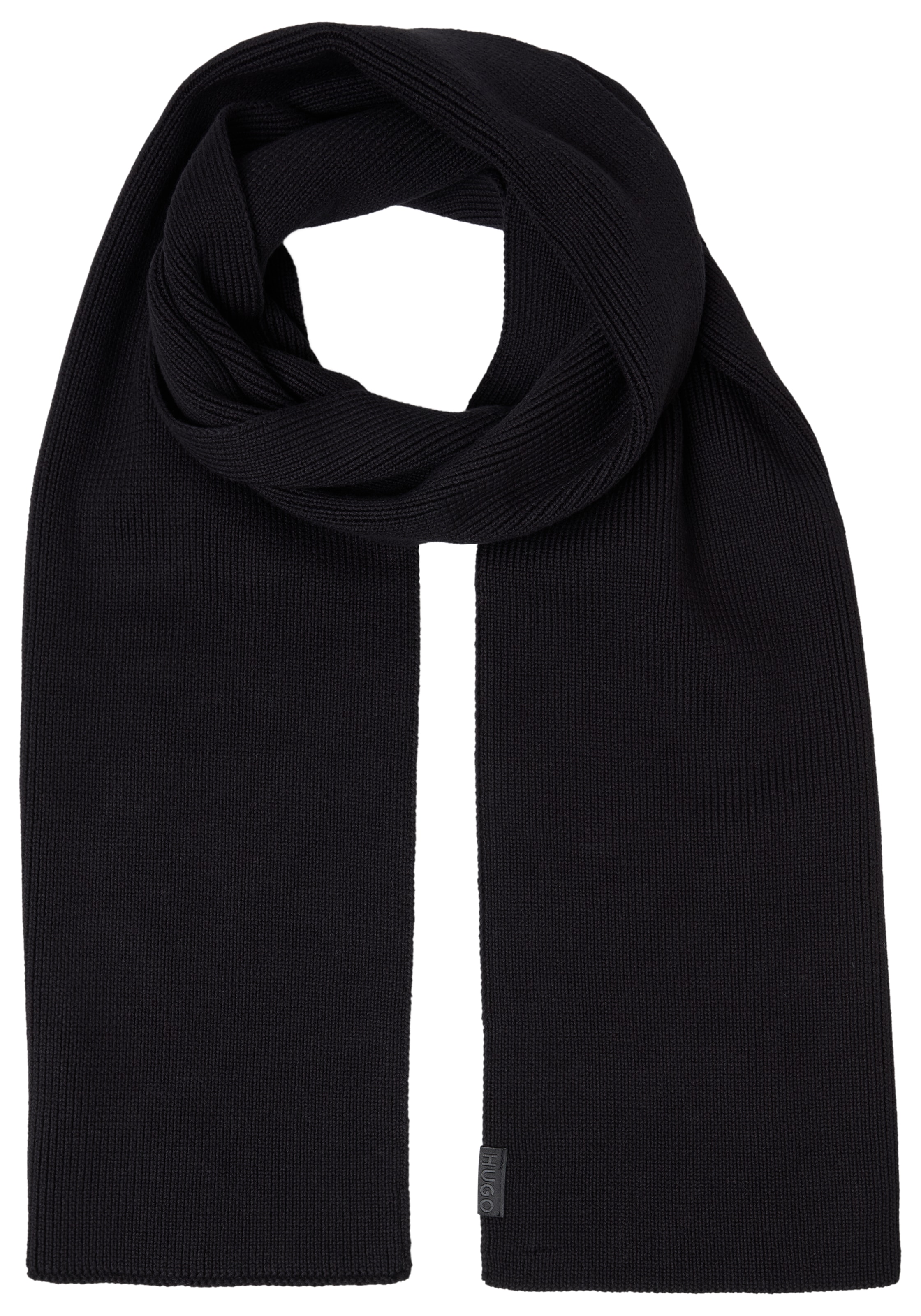 HUGO Strickschal »Zential« aus reiner Baumwolle, unisex