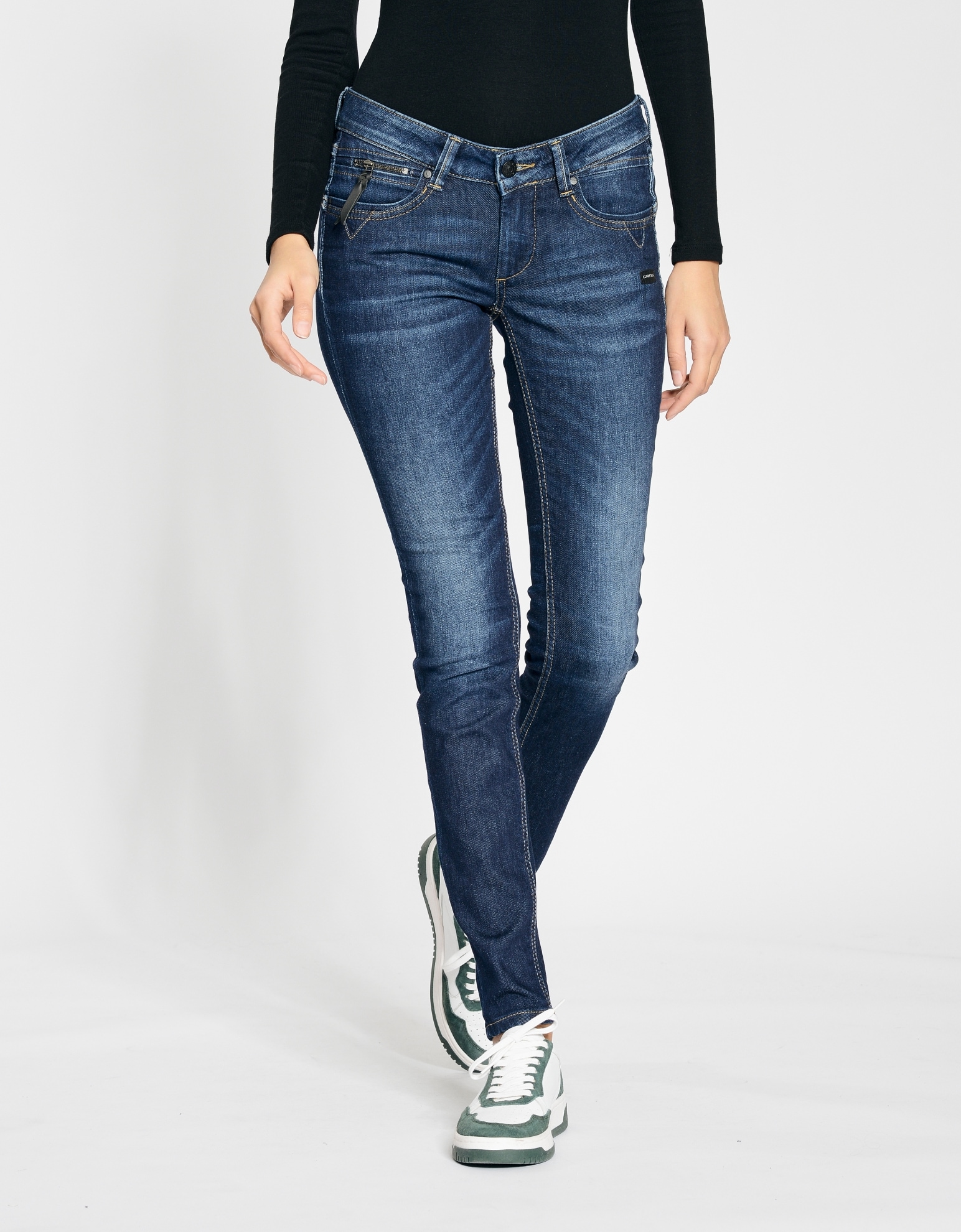 GANG Skinny-fit-Jeans »94NIKITA«, mit Zipper-Detail an der Coinpocket