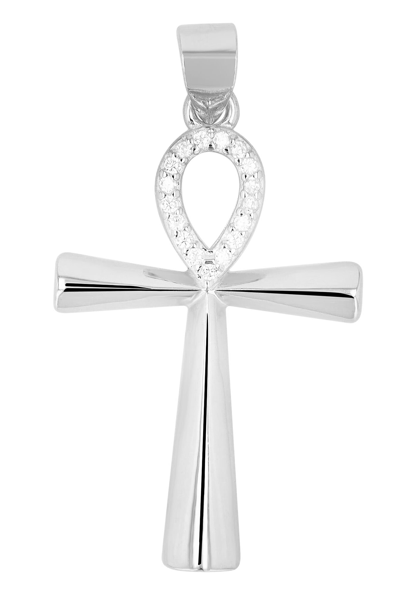 AKZENT Amulett »"Ankh" aus 925 Sterlingsilber, rhodiniert, langlebig«