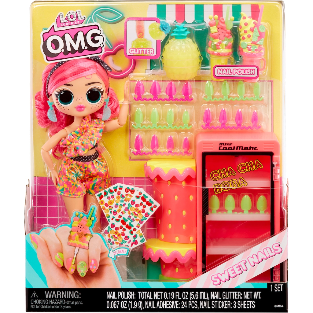 L.O.L. SURPRISE! Anziehpuppe »OMG Sweet Nails™ - Pinky Pops Fruit Shop«