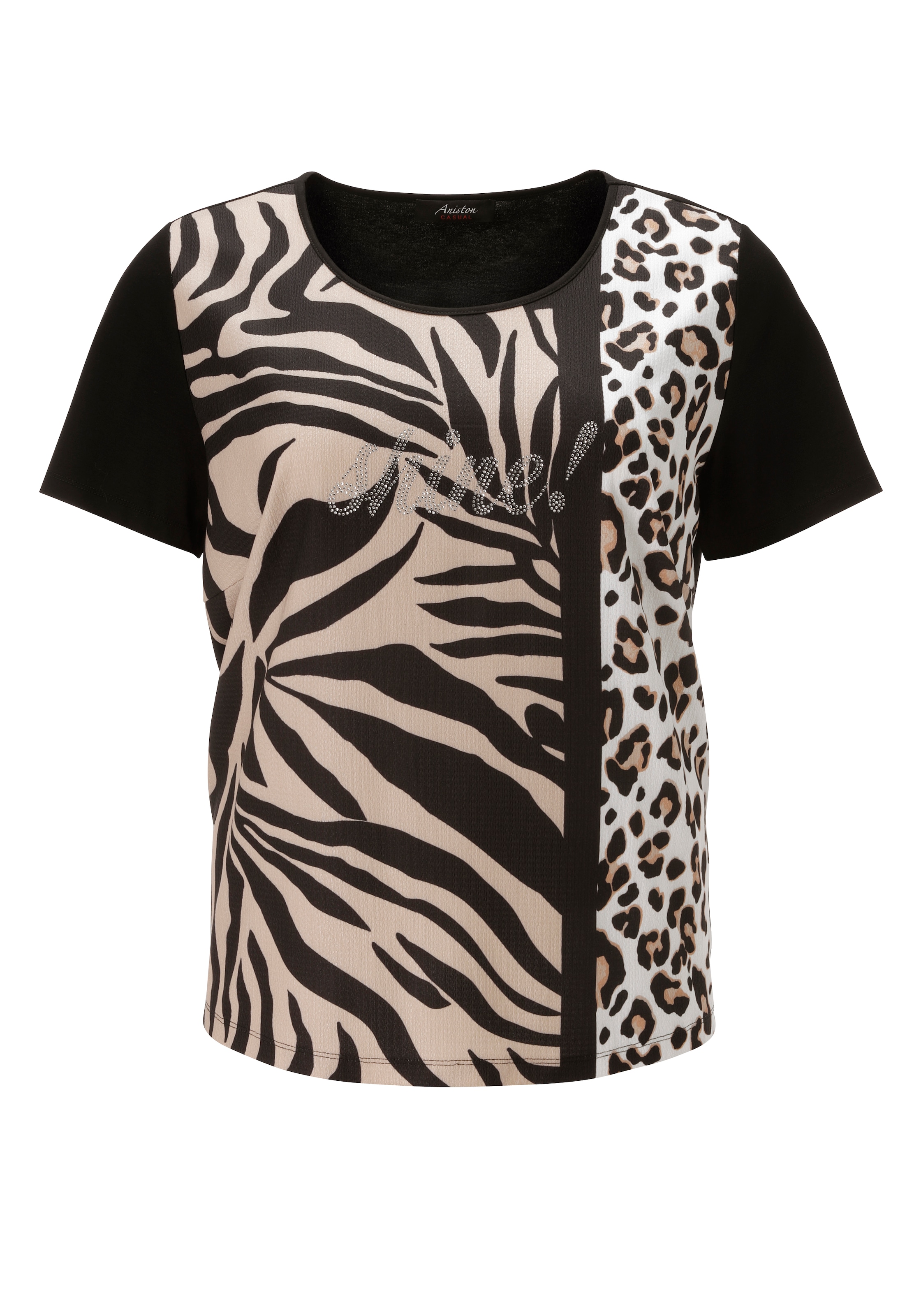 Aniston PLUS T-Shirt in trendigem Animaldessin - NEUE KOLLEKTION
