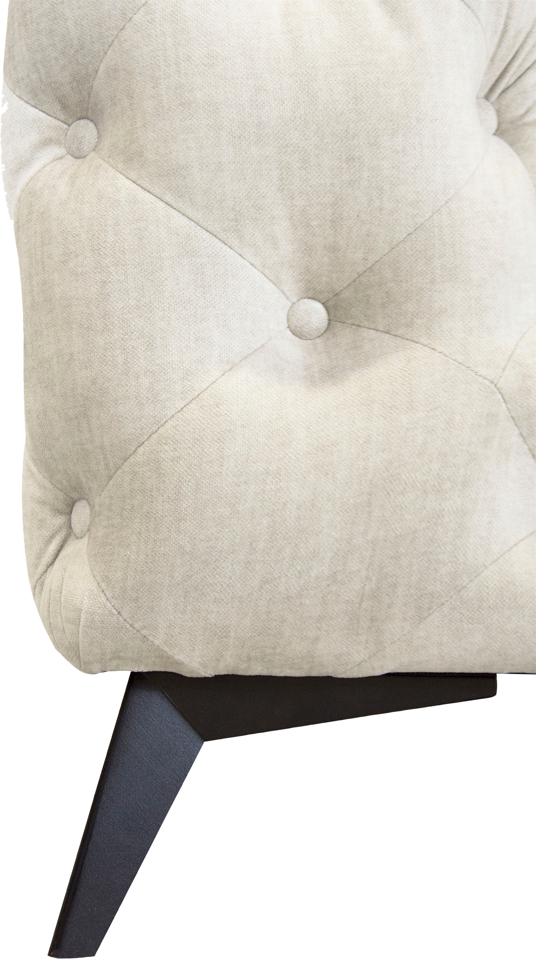 Leonique Chesterfield-Sofa »Ecksofa GLYNIS L-Form mit Wellenunterfederung, Maße B/T/H 264/264/75cm«, aufwändige Knopfheftung, moderne Chesterfield Optik, Fußfarbe wählbar