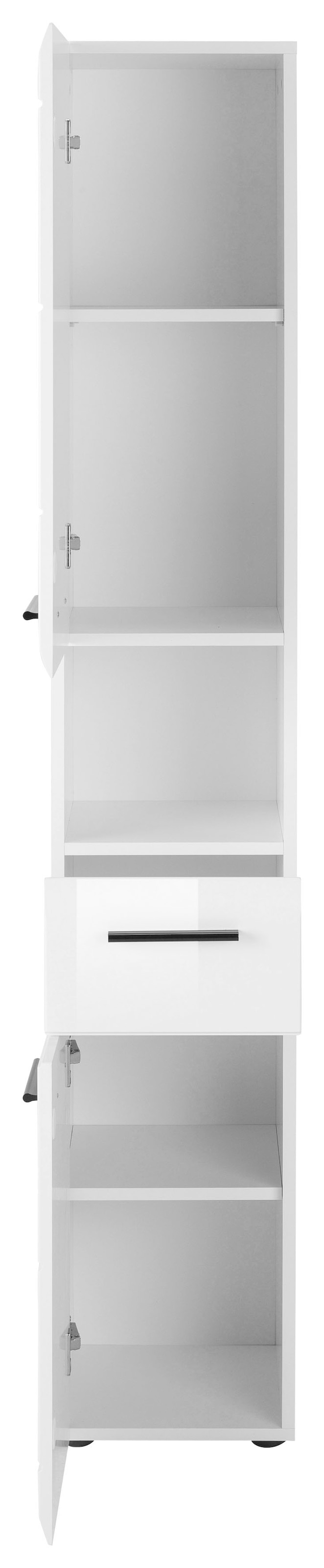 INOSIGN Hochschrank »Sovana«, Badezimmerschrank in Hochglanzoptik - (B/T/H) 30/31/182 cm