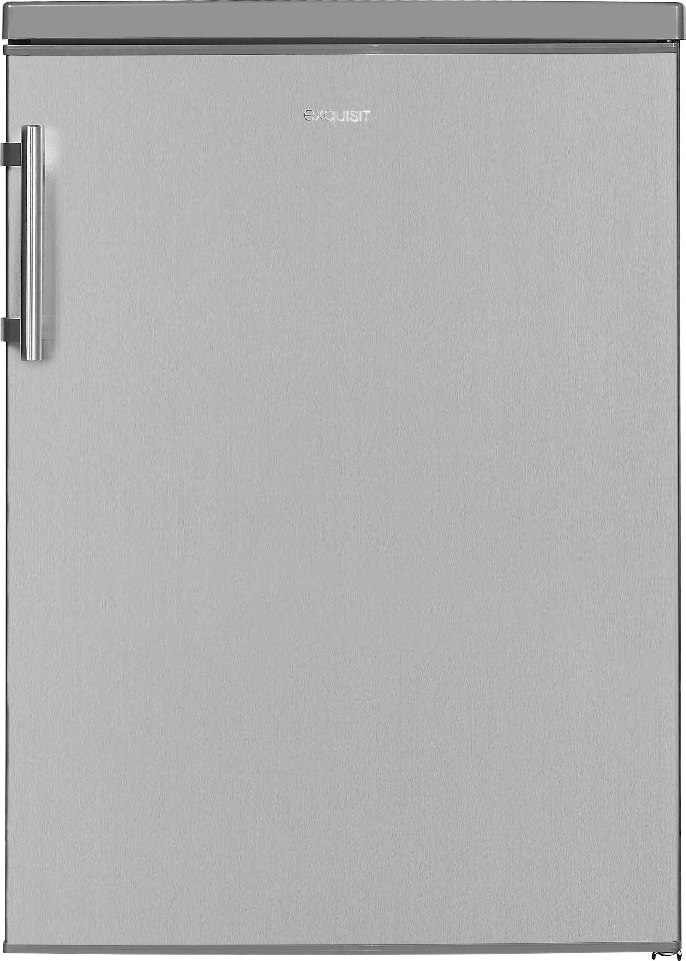 exquisit Kühlschrank »KS18-4-H-170E inoxlook«, 136 L Volumen, 4 Sterne Gefrieren