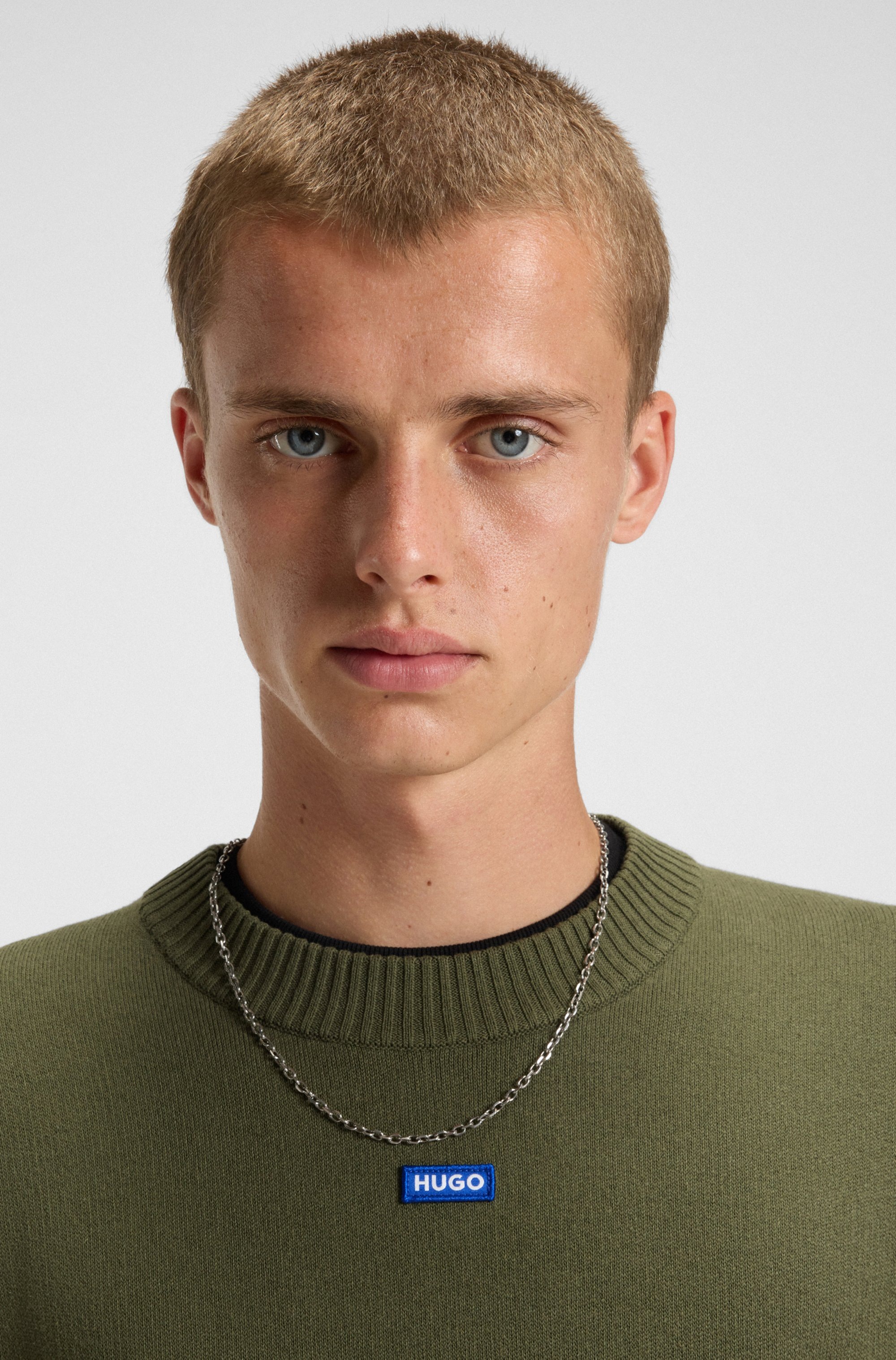 HUGO Blue Rundhalspullover »San Casey« relaxed fit