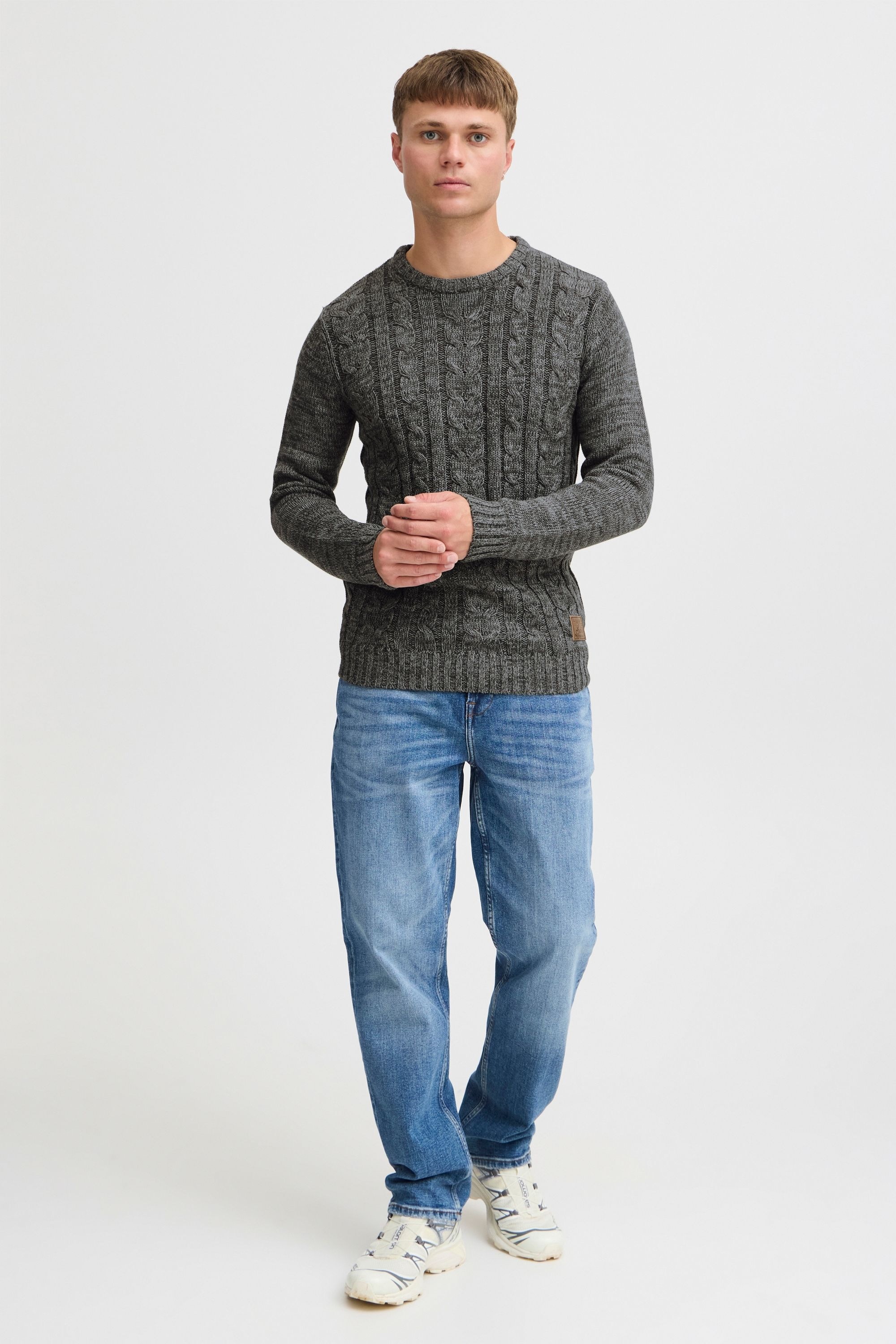 !Solid Strickfleece-Pullover »Strickpullover SDPhilemon«