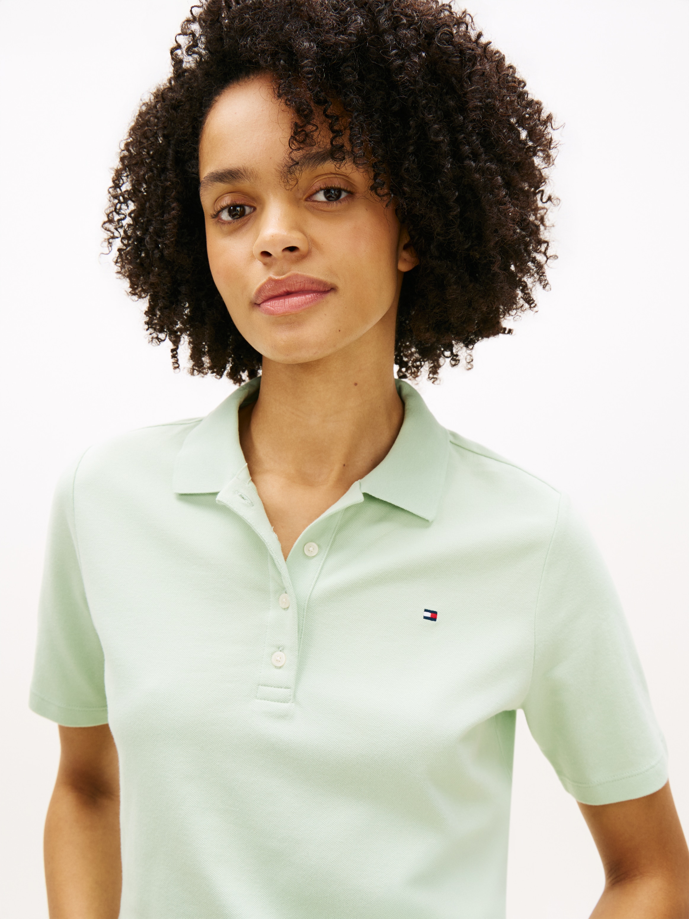 Tommy Hilfiger Poloshirt »1985 REG PIQUE POLO« mit Logo-Stickerei, Seitenschlitze, Regular Fit