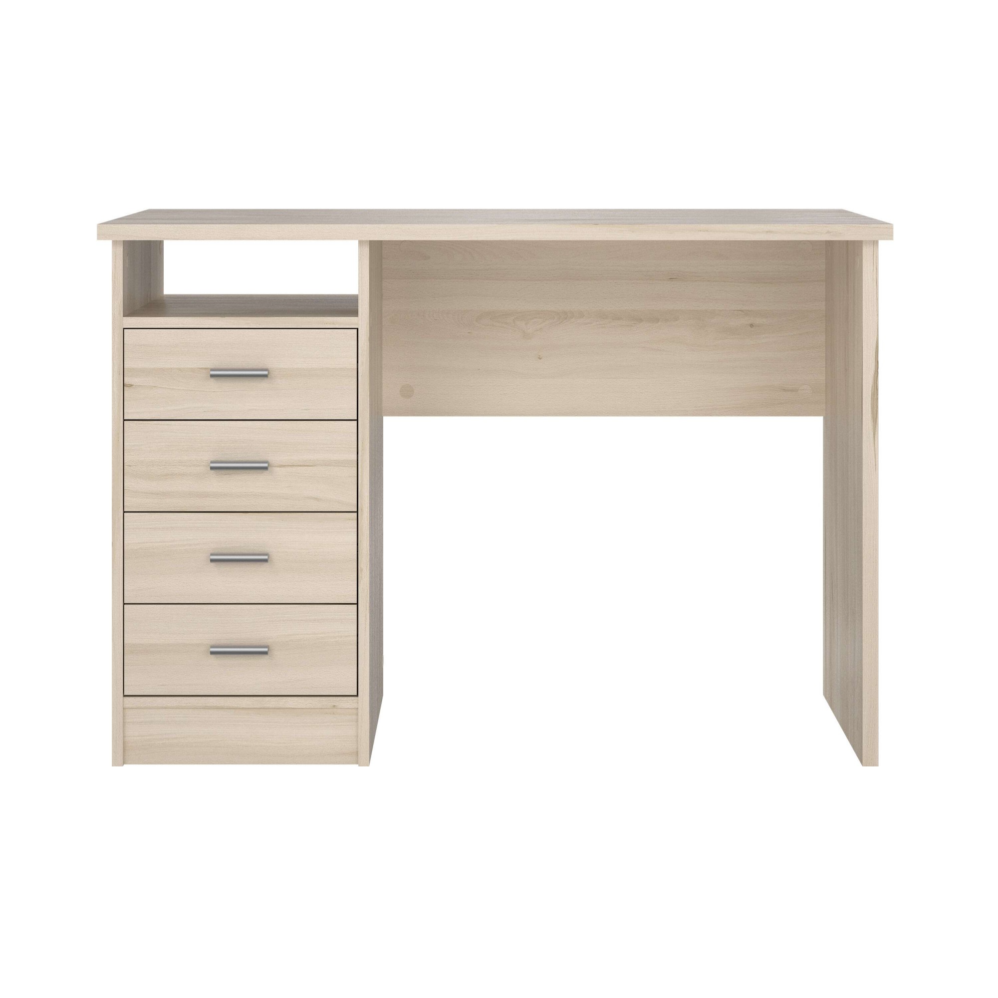 INOSIGN Schreibtisch »Funktion Plus, Arbeitstisch, Bürotisch«, Computertisch mit 4 Schubladen und 1 offenen Fach, Breite 110 cm