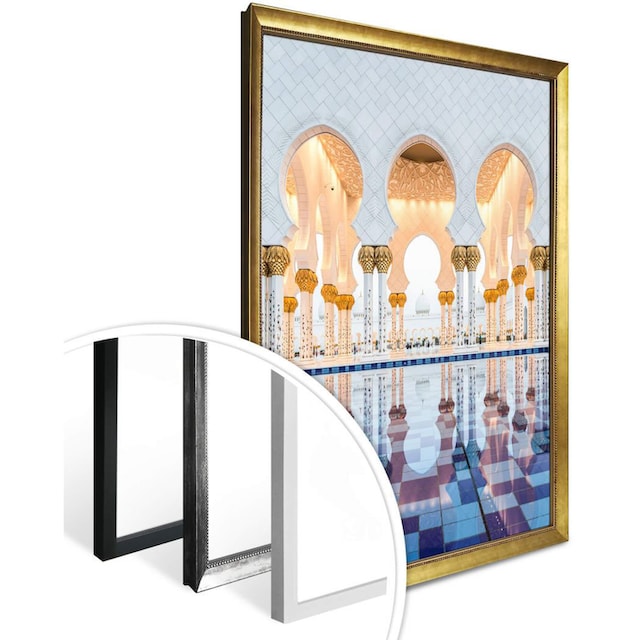 (1 Bild, Zayed bestellen St.), online Poster Wandposter Wall-Art Poster, OTTO Wandbild, Abu bei Gebäude, »Sheikh Dhabi«, Moschee