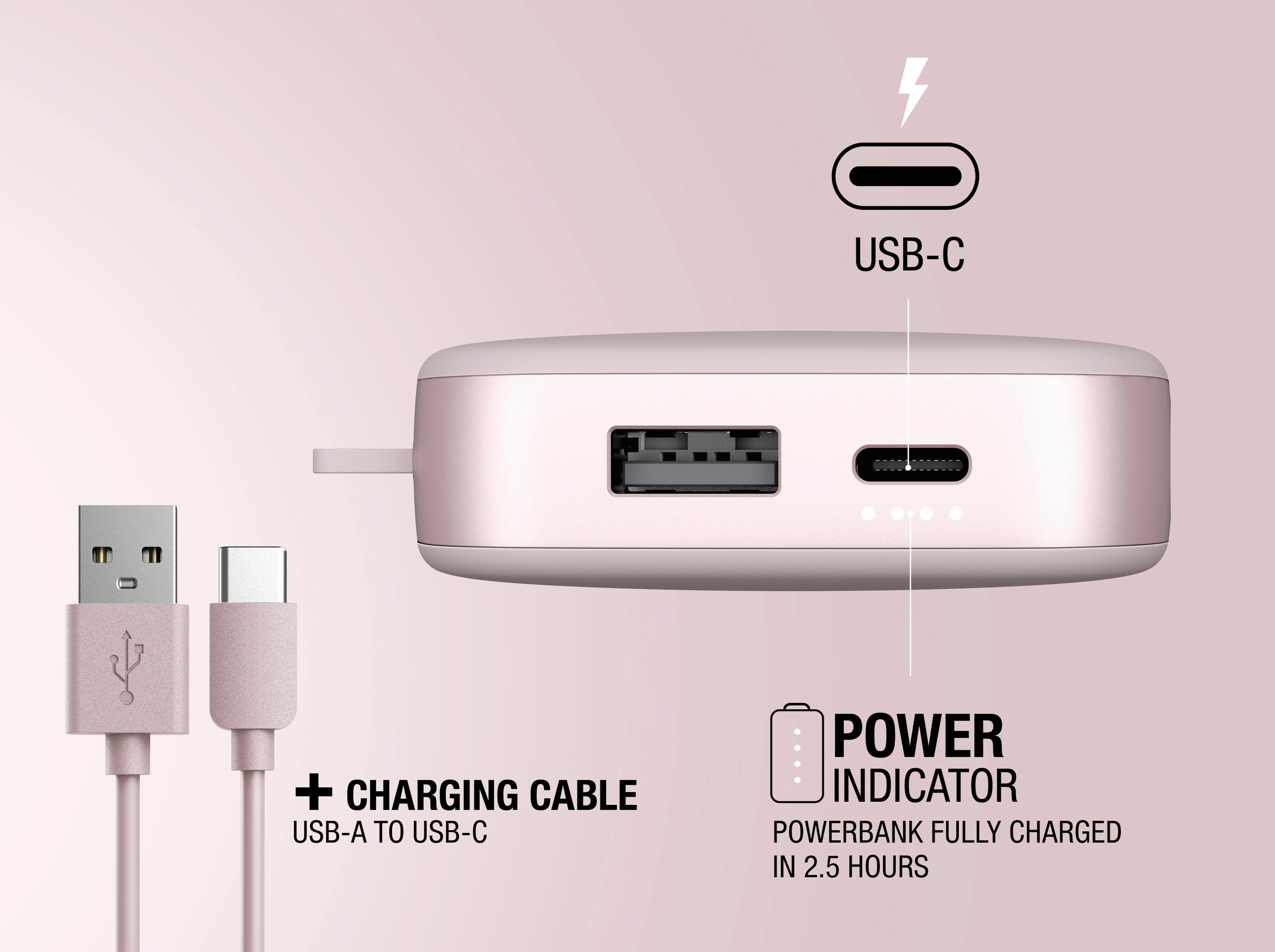 Fresh´n Rebel Powerbank »Power Pack 12000mAh mit USB-C, Ultra Fast Charge & 20W PD«