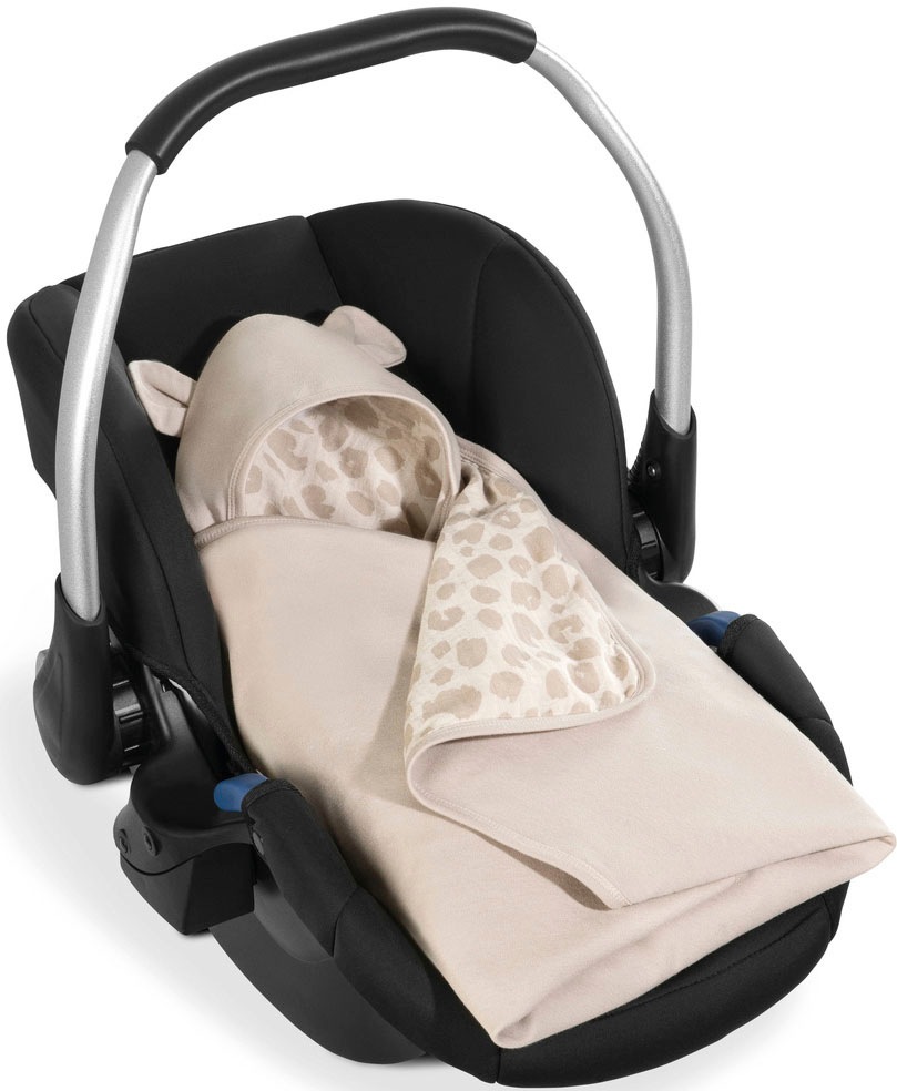 Hauck Babydecke »Baby Einschlagdecke, Snuggle N Dream leo natural«, mit Kapuze