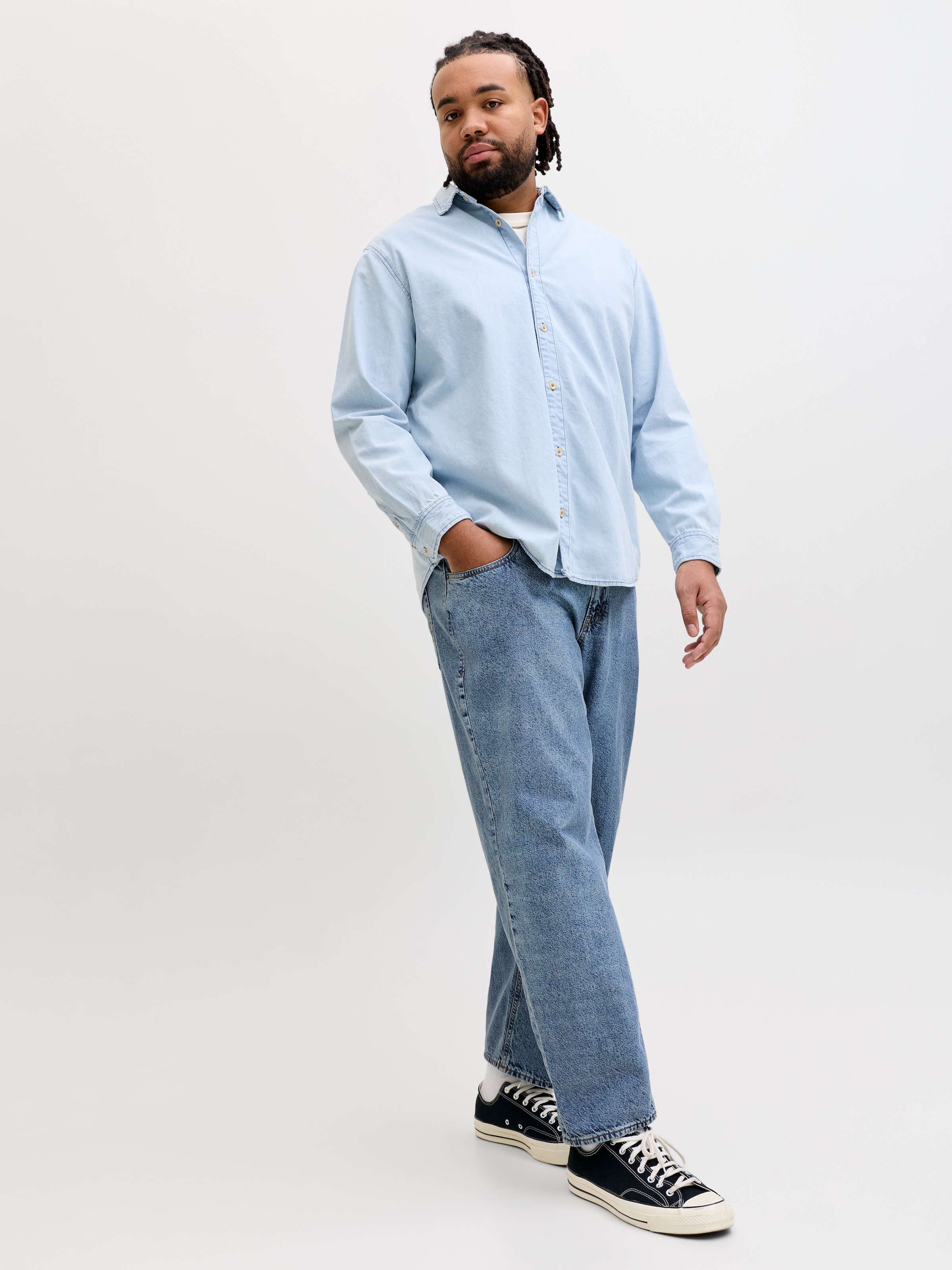 Jack & Jones PlusSize Relax-fit-Jeans »JJICHRIS JJORIGINAL SQ 7« mit Five-Pocket-Design
