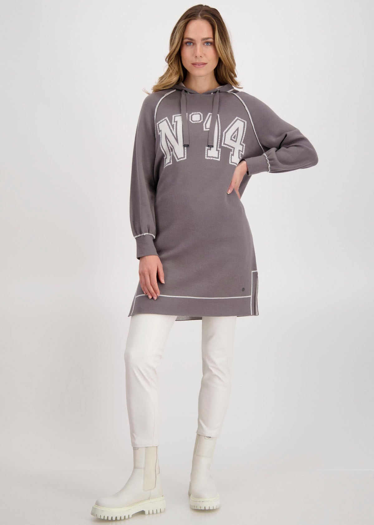 Monari Sweatkleid, mit Kapuze