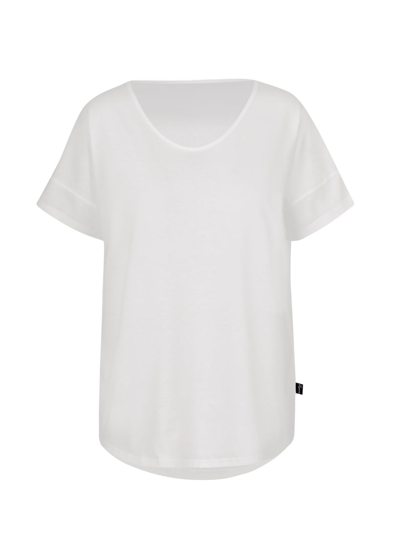 Trigema T-Shirt »TRIGEMA Oversized T-Shirt mit V-Ausschnitt«, (1 tlg.)