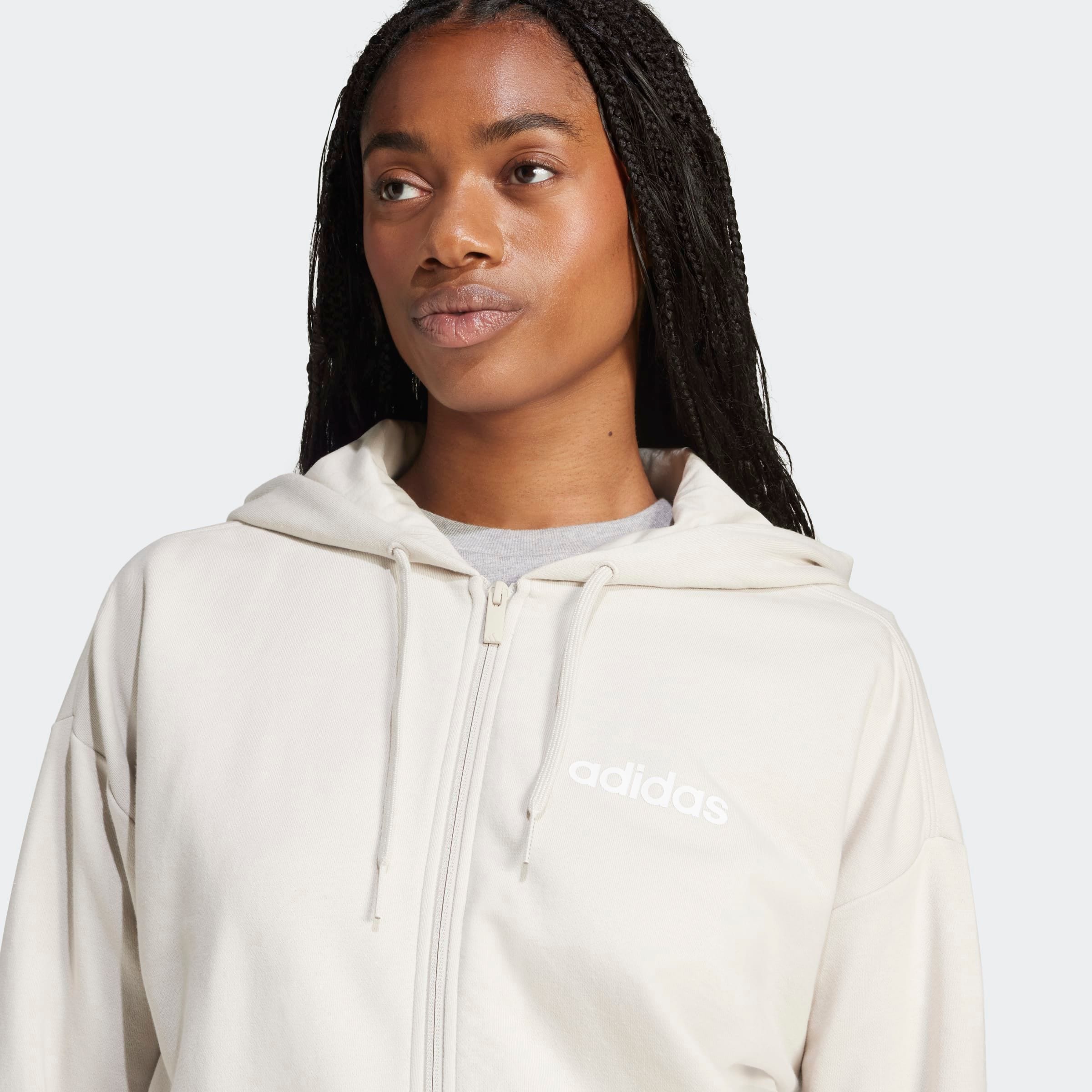 adidas Sportswear Kapuzensweatshirt »W LIN FT FZ HD«
