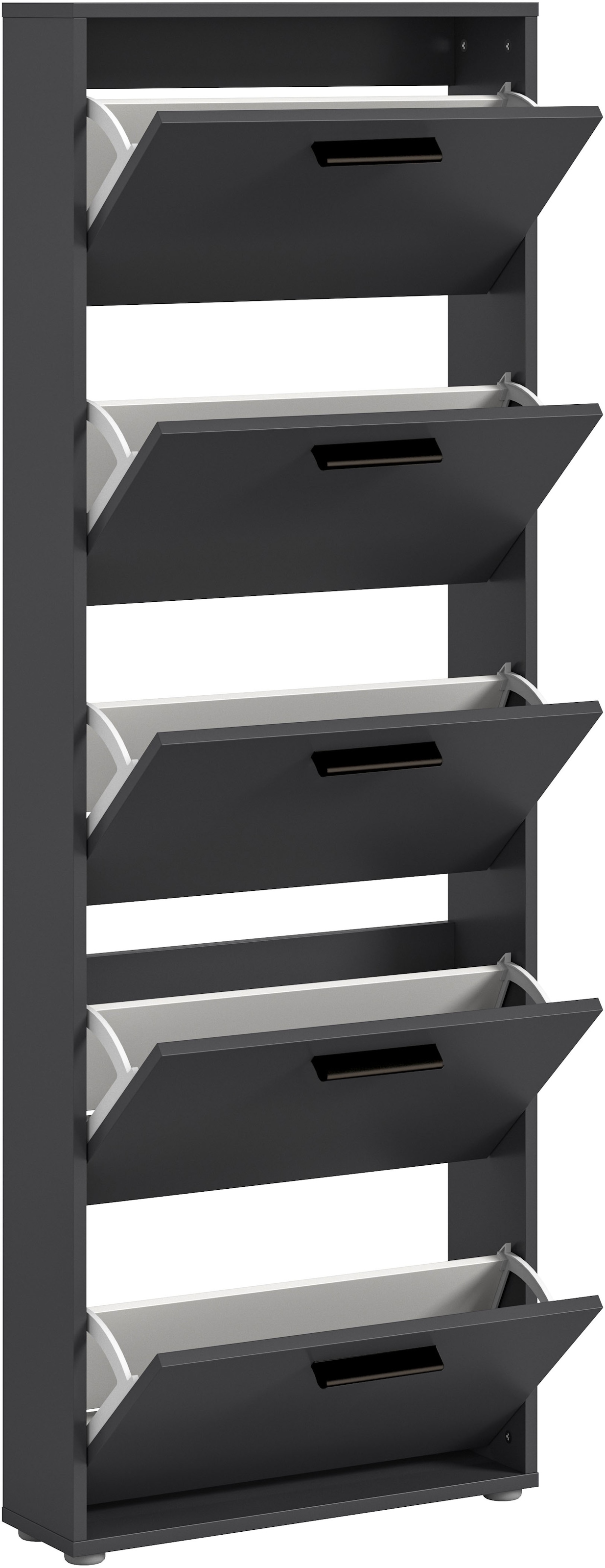 HBZ Schuhkommode »Sam Schuhkipper, Schuhschrank BxHxT 59x169x17 cm«, (1 St.), mit 5 Klappen