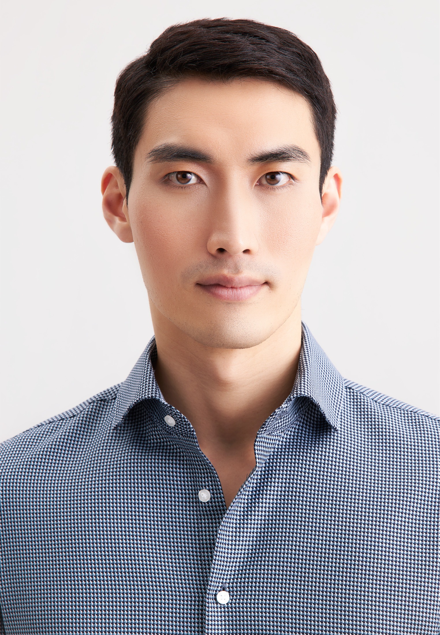 seidensticker Businesshemd »Schwarze Rose« Slim 1/1 Kentkragen Pepita