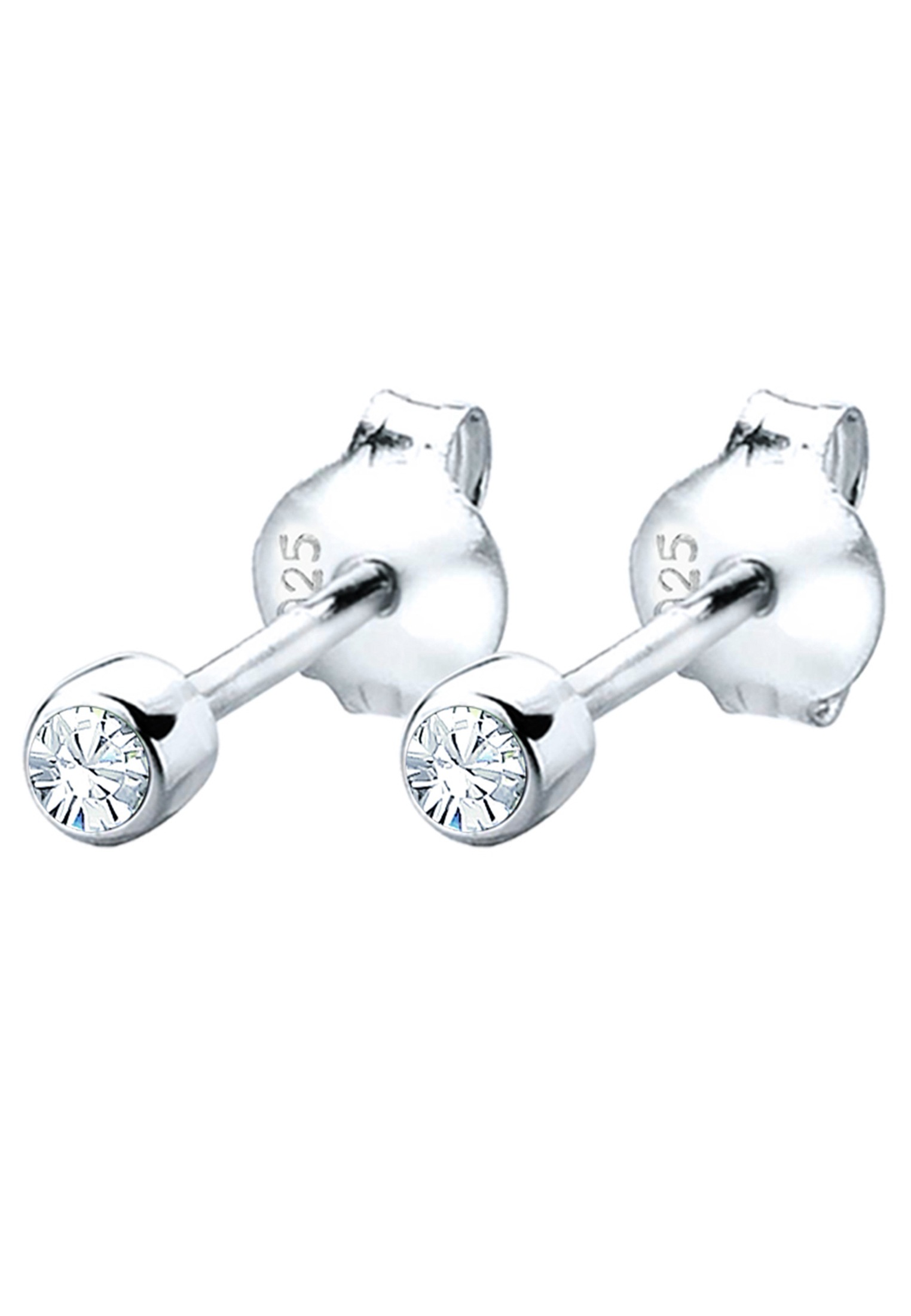 Elli Paar Ohrstecker »Ohrringe Kinder Basic Kristalle 925 Silber«